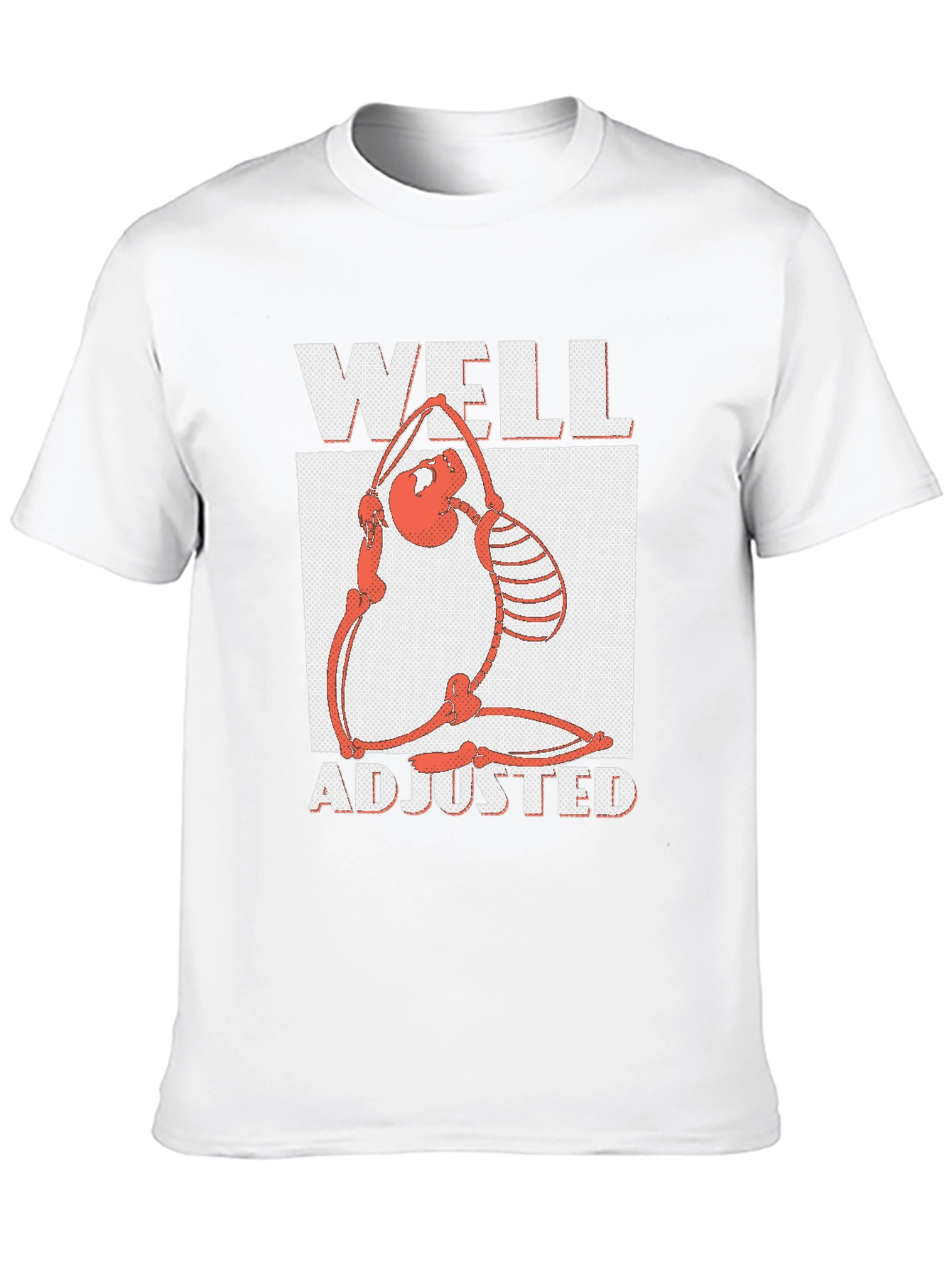 Well Adjusted Graphic Tee - Funny Skeleton Yoga Shirt