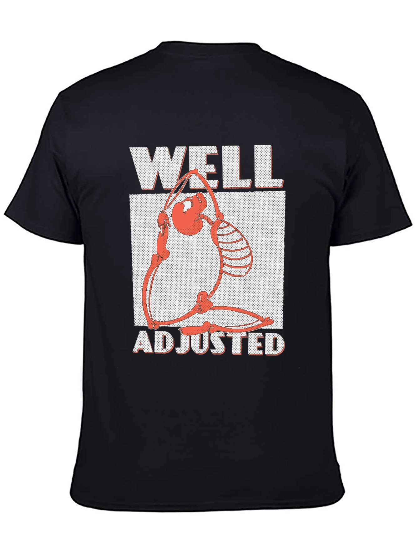 Well Adjusted Graphic Tee - Funny Skeleton Yoga Shirt