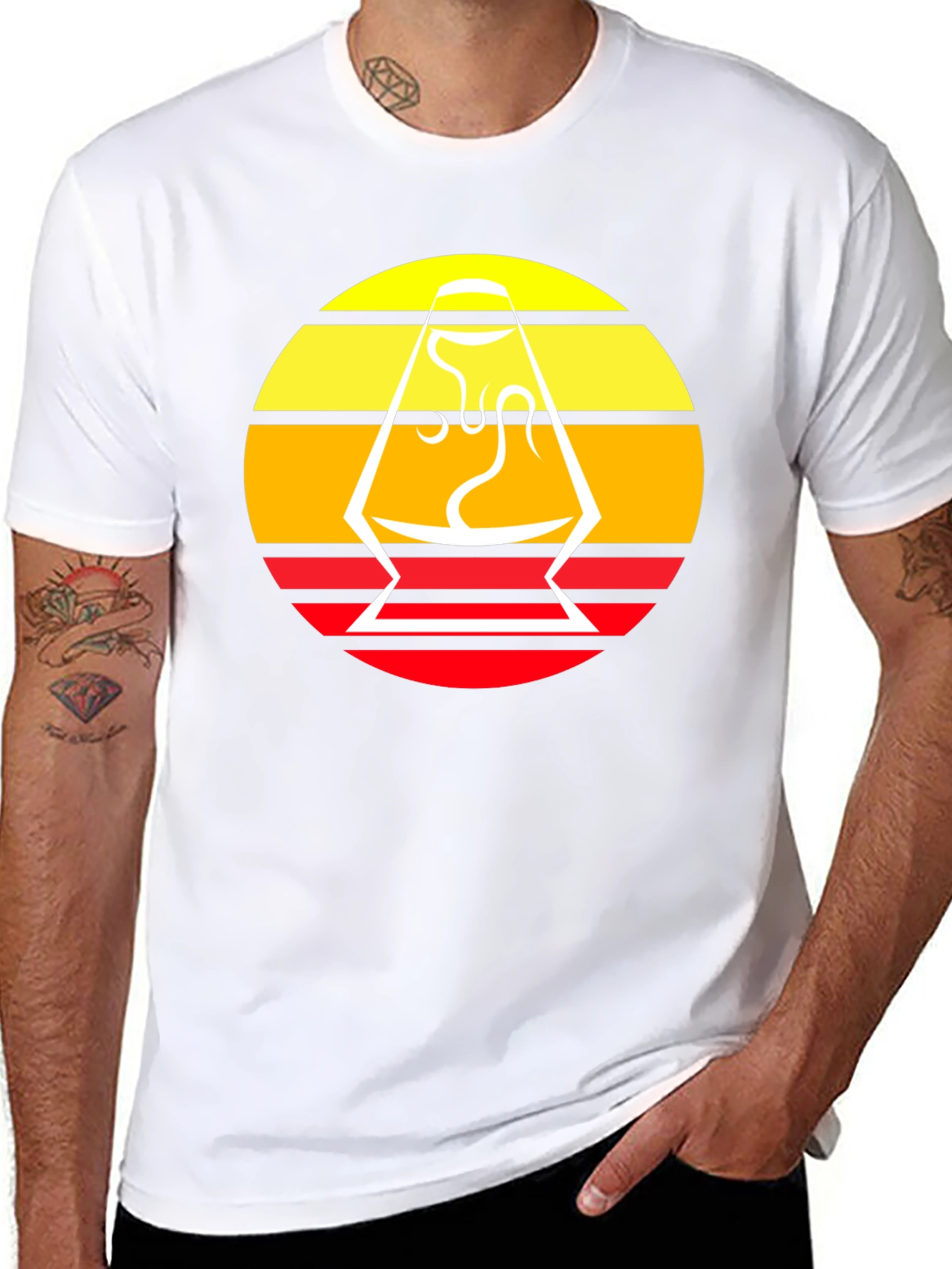 Retro Lava Lamp Graphic Tee - Cool Design