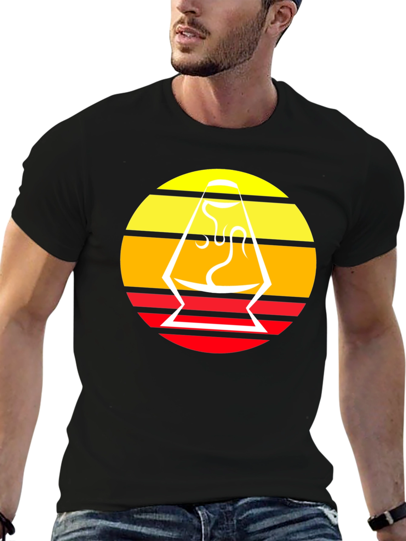 Retro Lava Lamp Graphic Tee - Cool Design