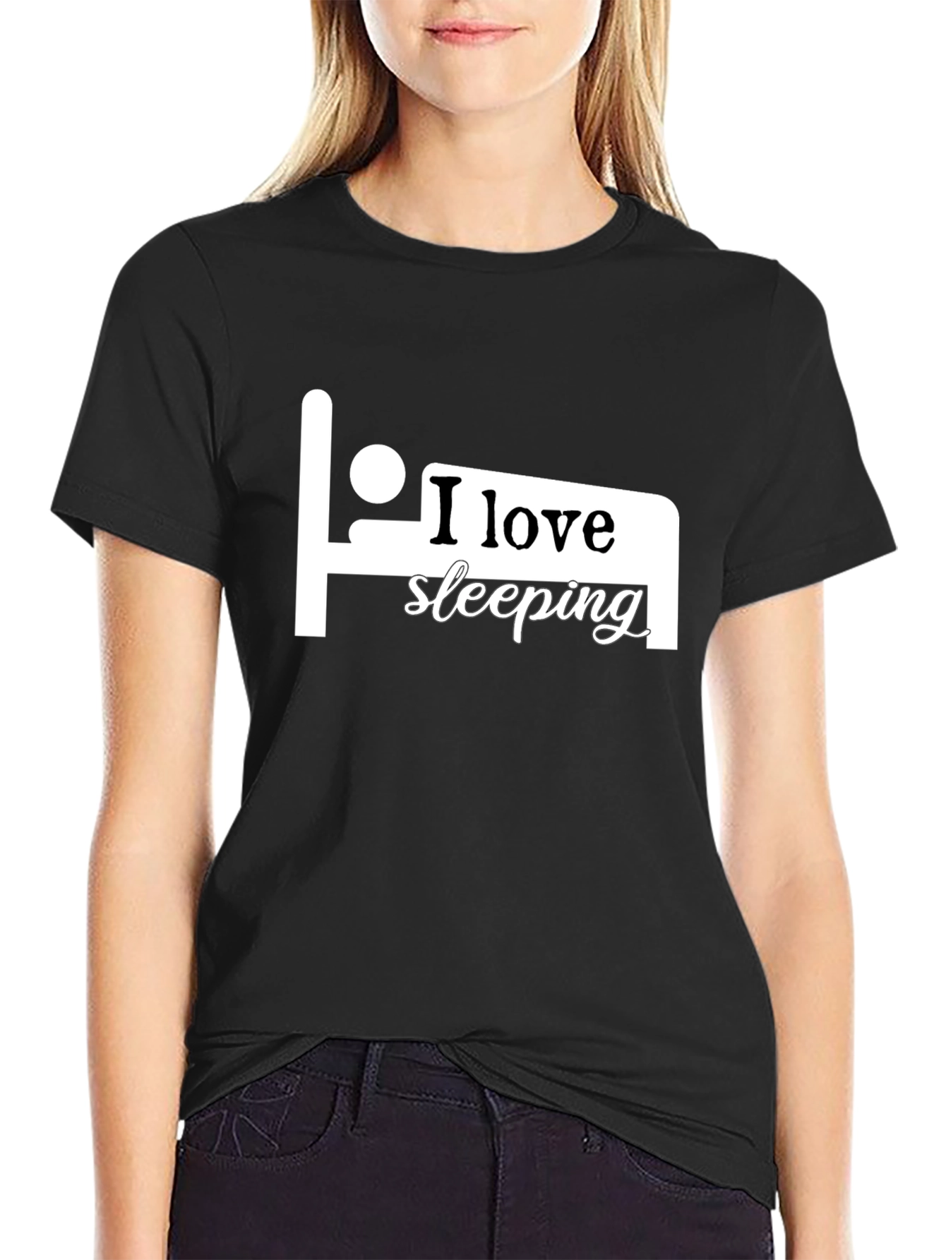 I Love Sleeping T-Shirt - Black