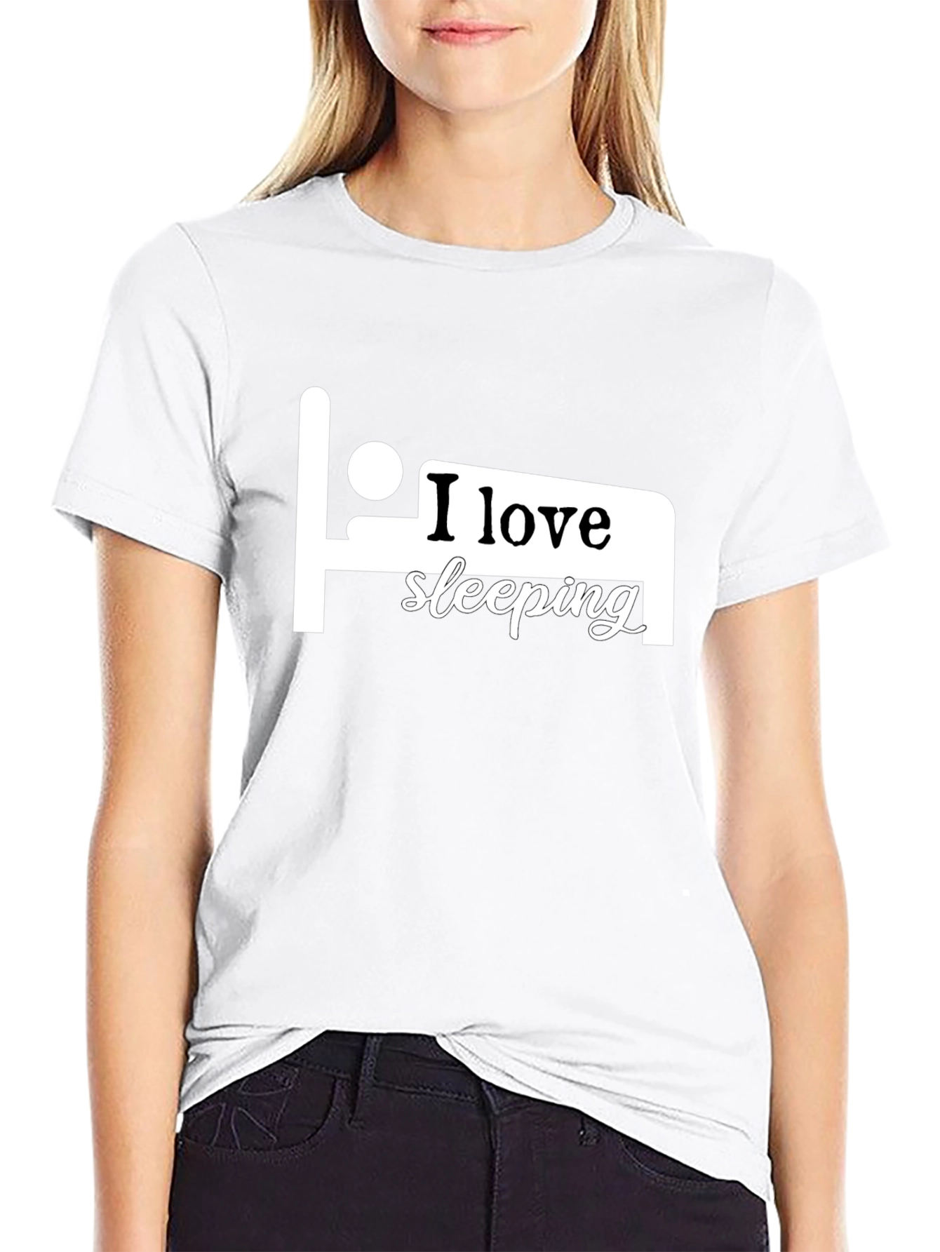 I Love Sleeping T-Shirt - Black