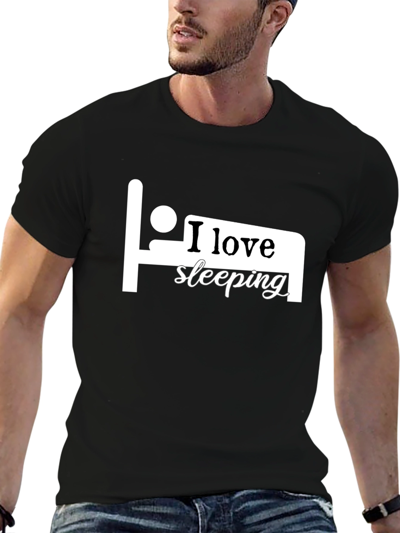 I Love Sleeping T-Shirt - Black