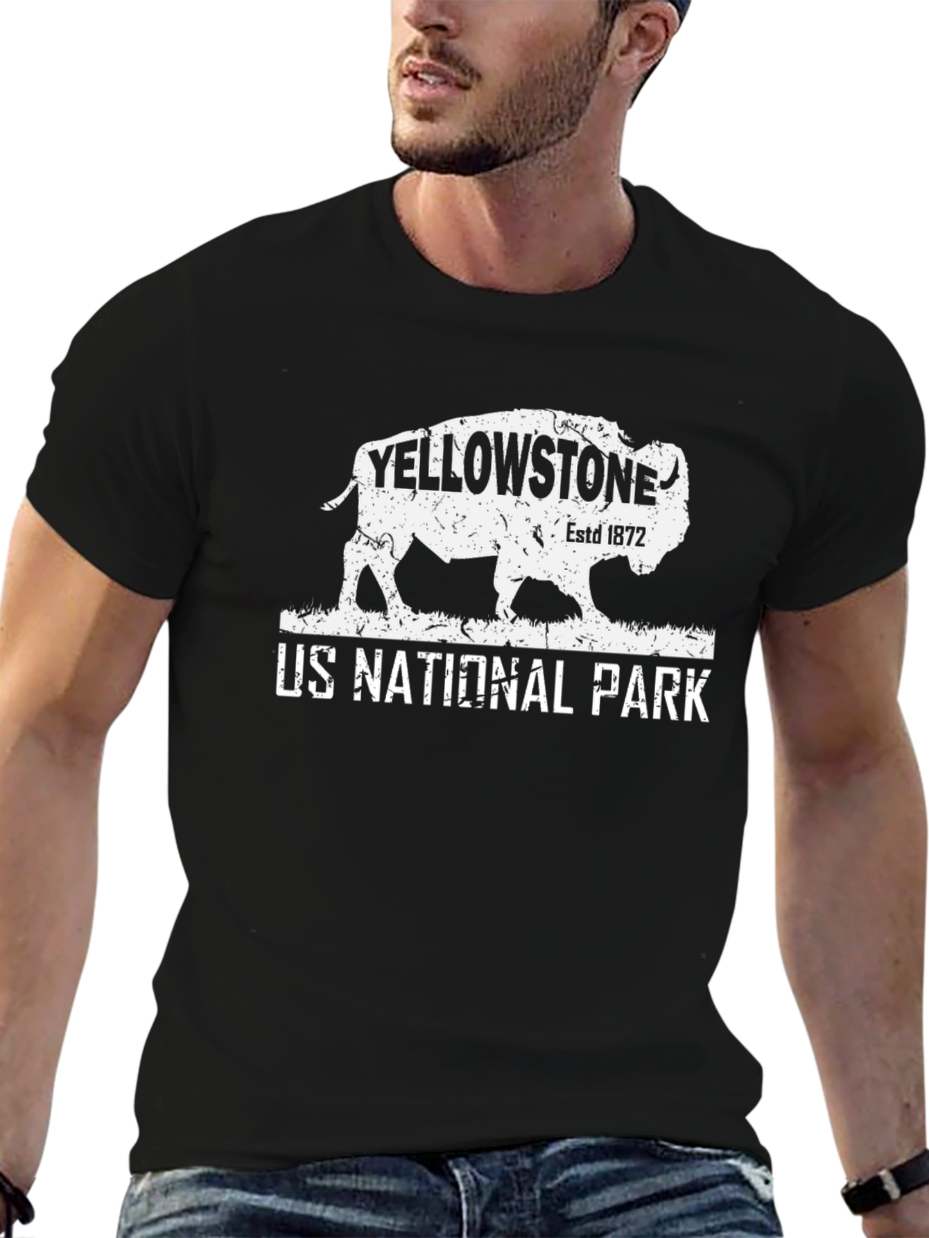 Yellowstone National Park Bison Graphic T-Shirt