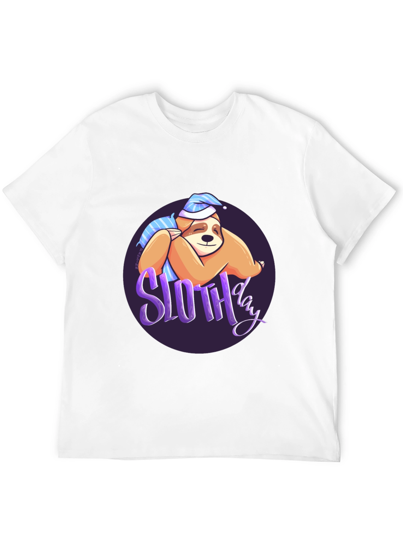 Sloth Day T-Shirt - Sleepy & Cute Design