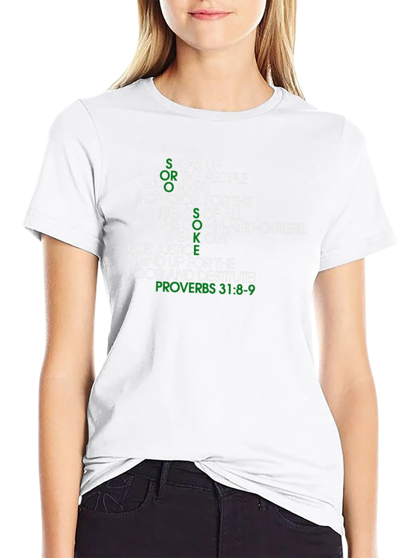 Speak Up T-Shirt - Proverbs 31:8-9 - Social Justice Tee