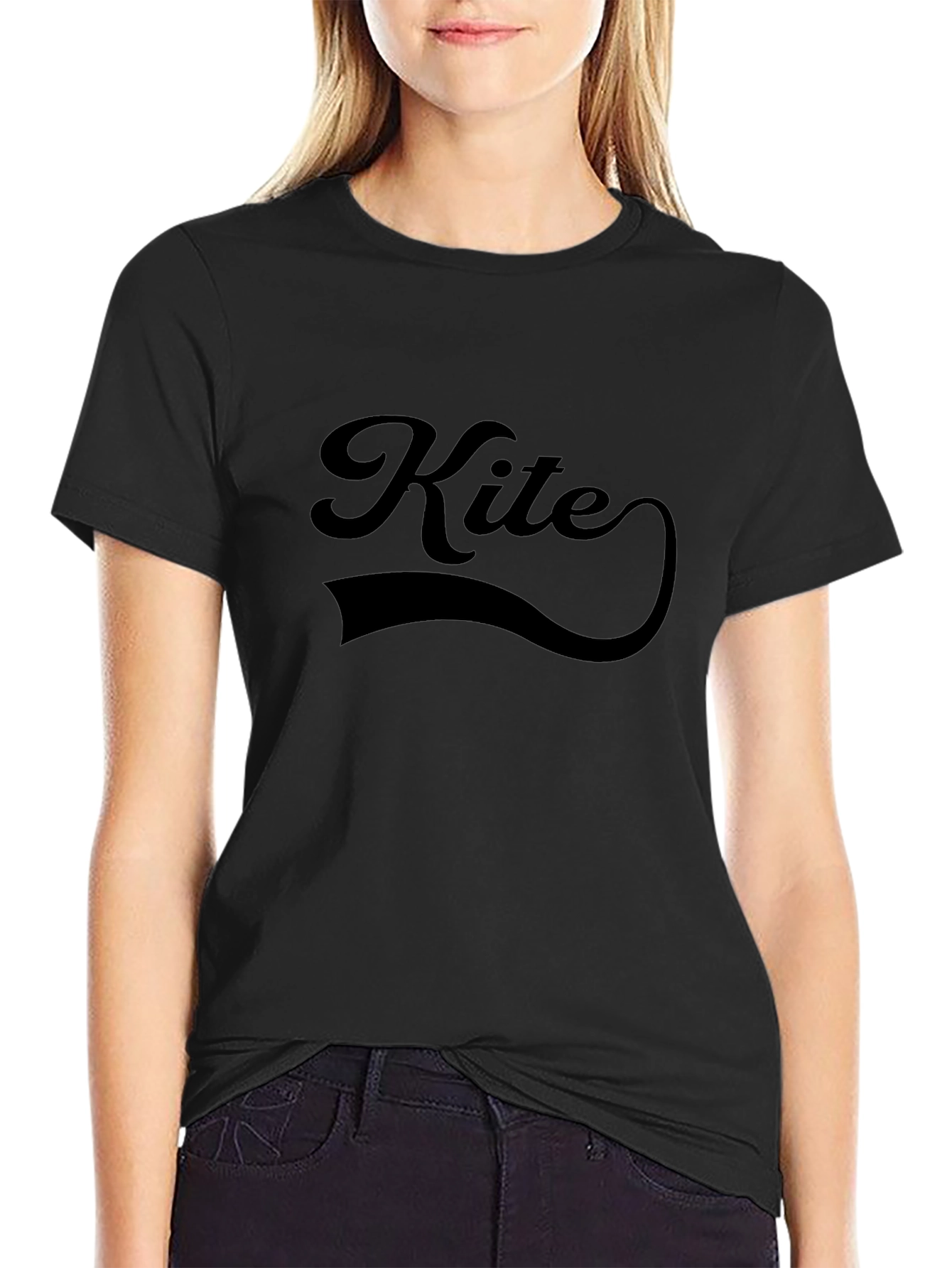 Kite Graphic Tee - Classic Style Black T-Shirt