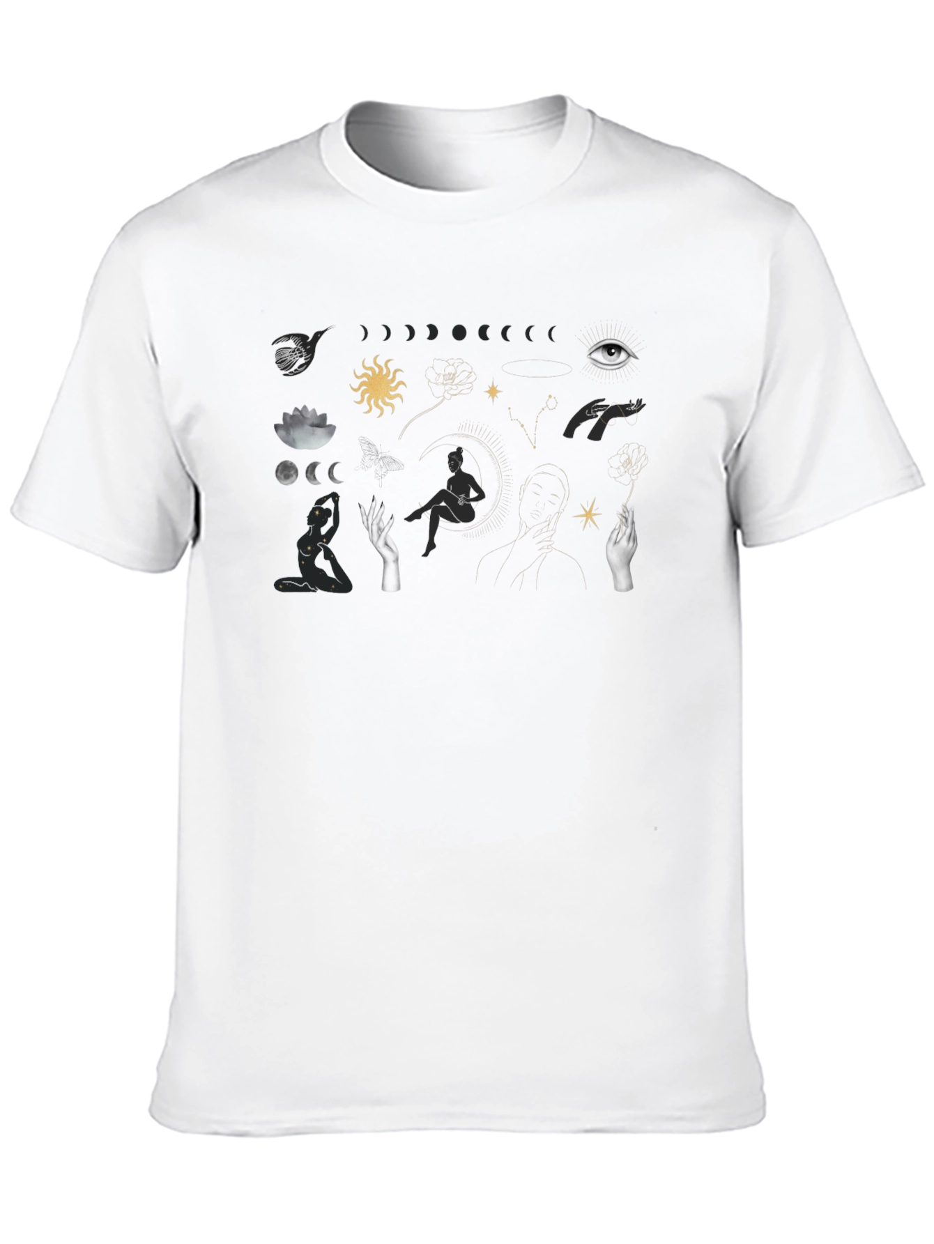 Celestial Graphic Tee - Stylish Unisex Cotton Blend