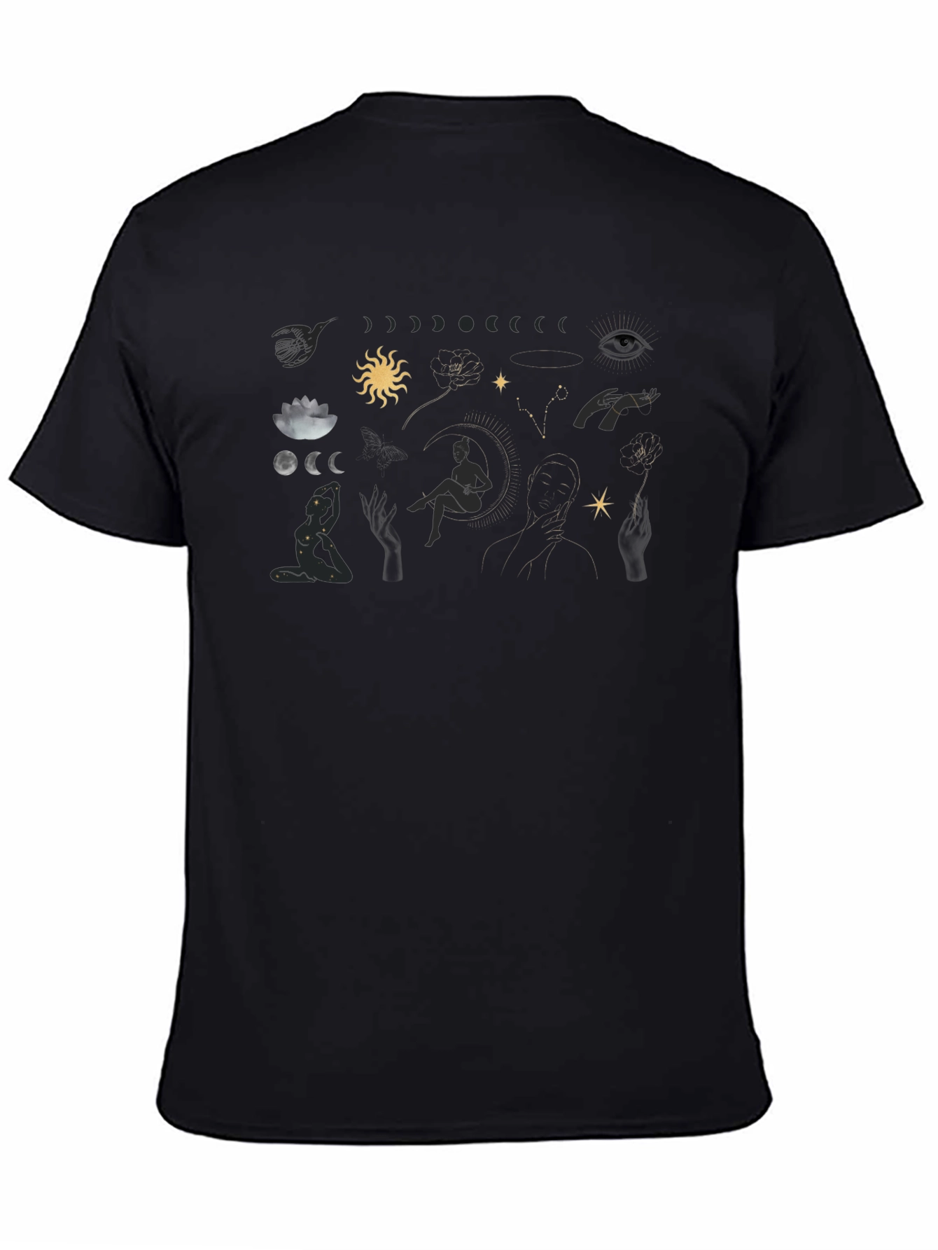 Celestial Graphic Tee - Stylish Unisex Cotton Blend