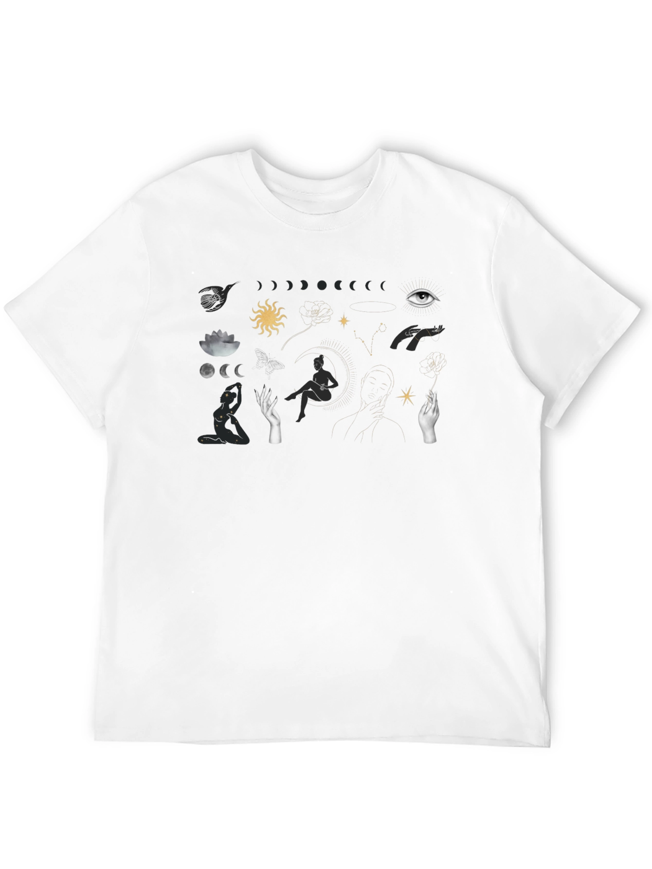 Celestial Graphic Tee - Stylish Unisex Cotton Blend