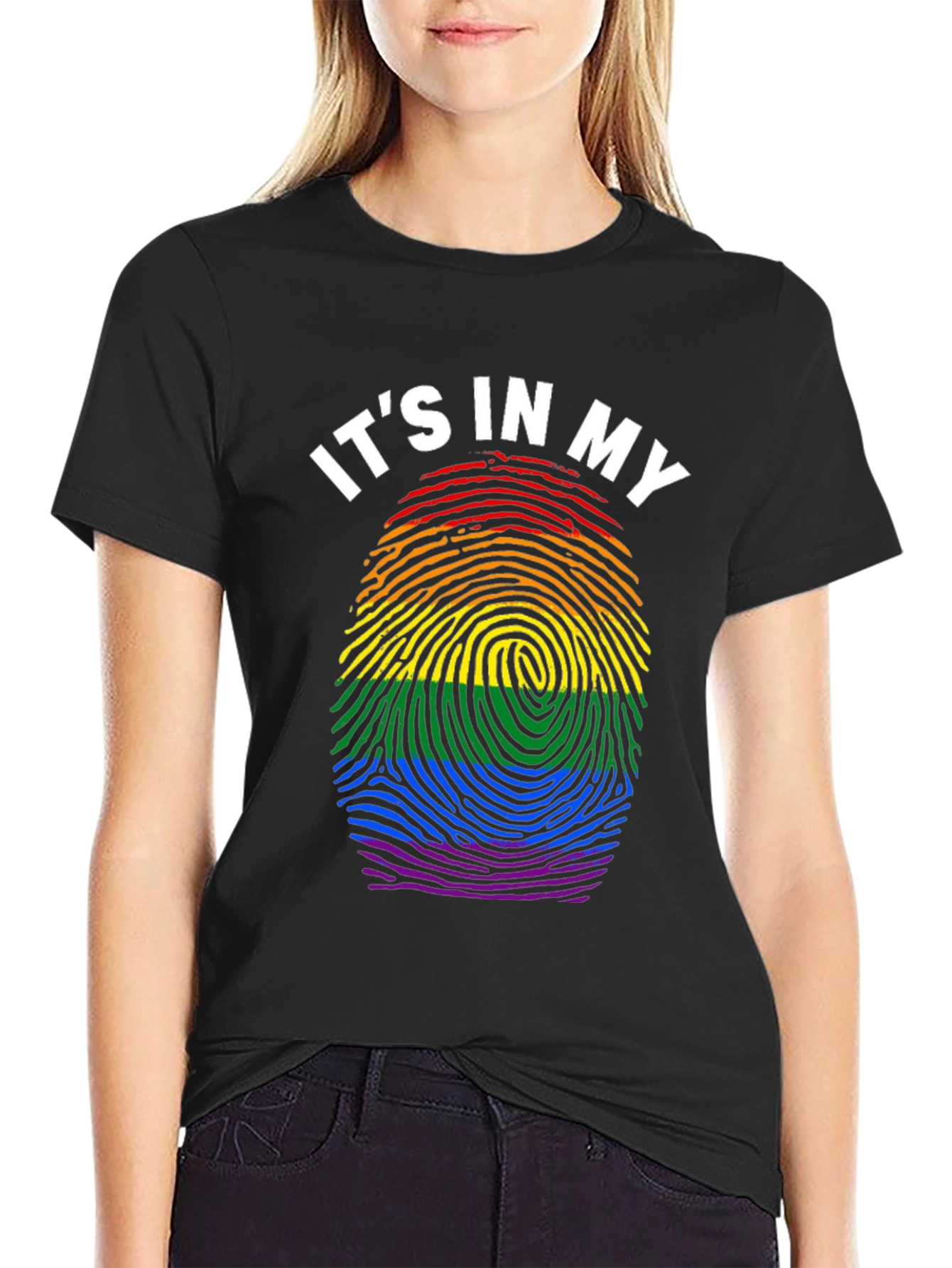 Pride Fingerprint T-Shirt LGBTQ+ Equality