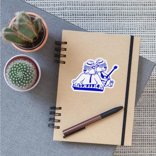 2 Cool Brown Bear Team Friends Playing Band Music