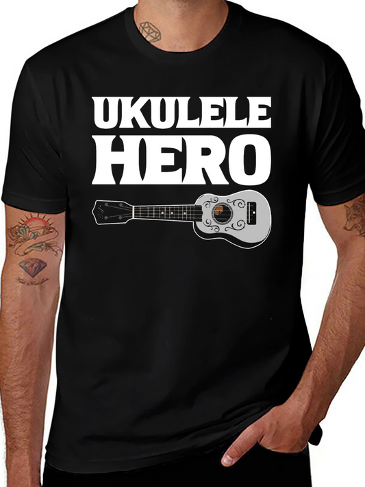 Ukulele Hero Graphic Tee - Black