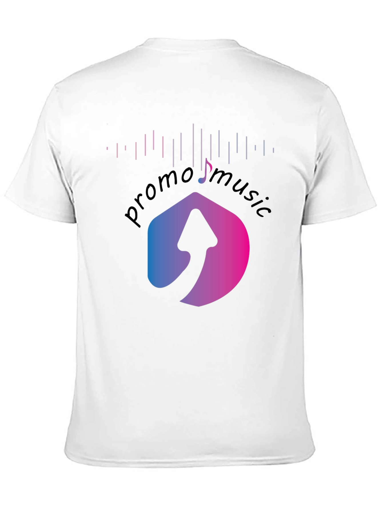 Promo Music Black T-Shirt with Arrow Logo