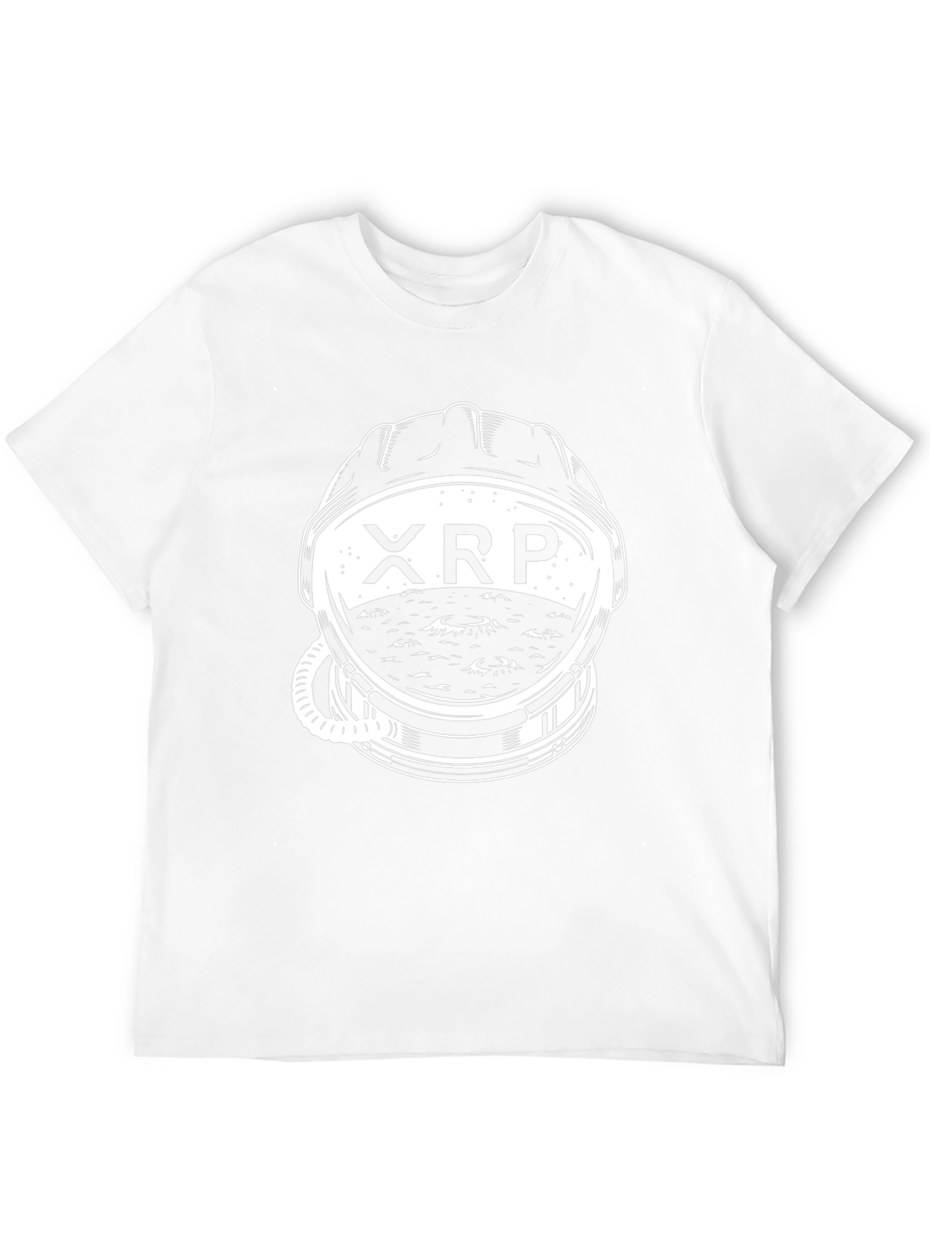 XRP Astronaut Helmet Graphic Black T-Shirt