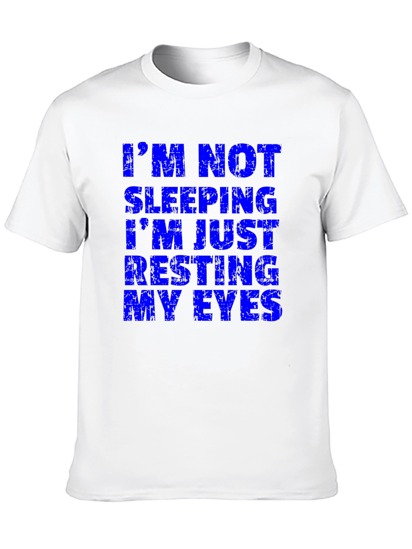 Funny Im Not Sleeping Mens Black T-Shirt