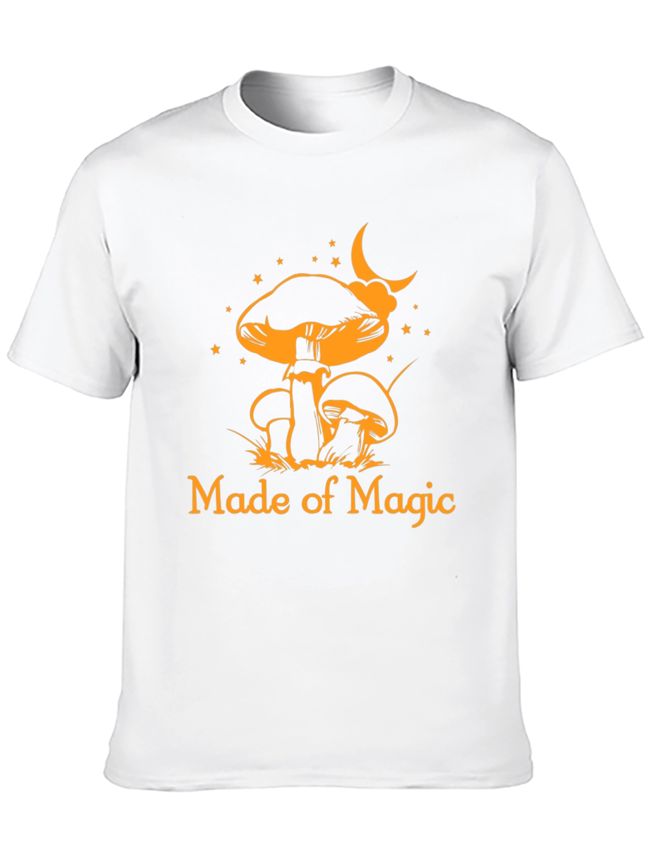 Magic Mushroom Graphic Tee - Black Cotton T-Shirt