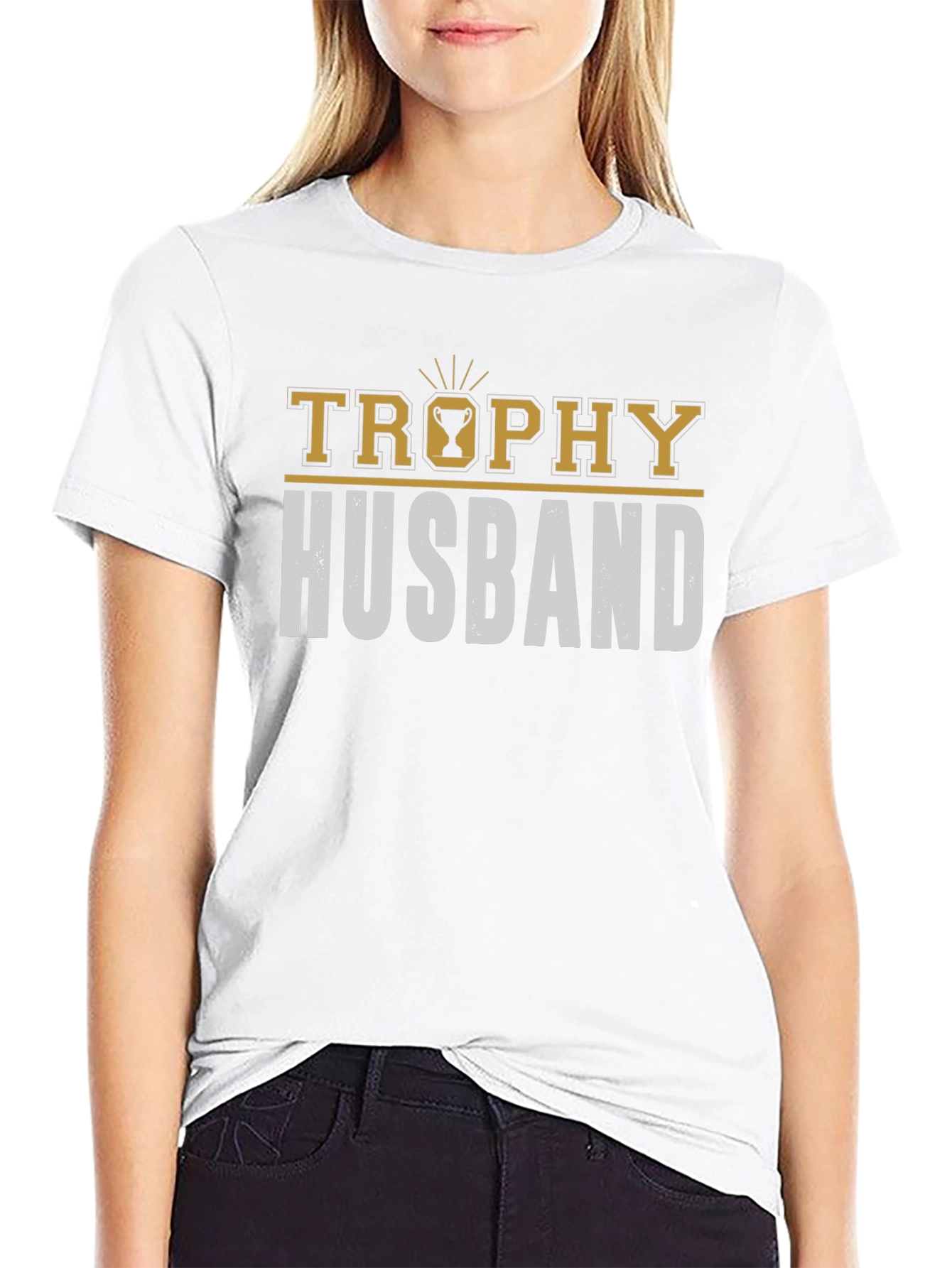 Trophy Husband Graphic Tee - Funny Husband Gift
