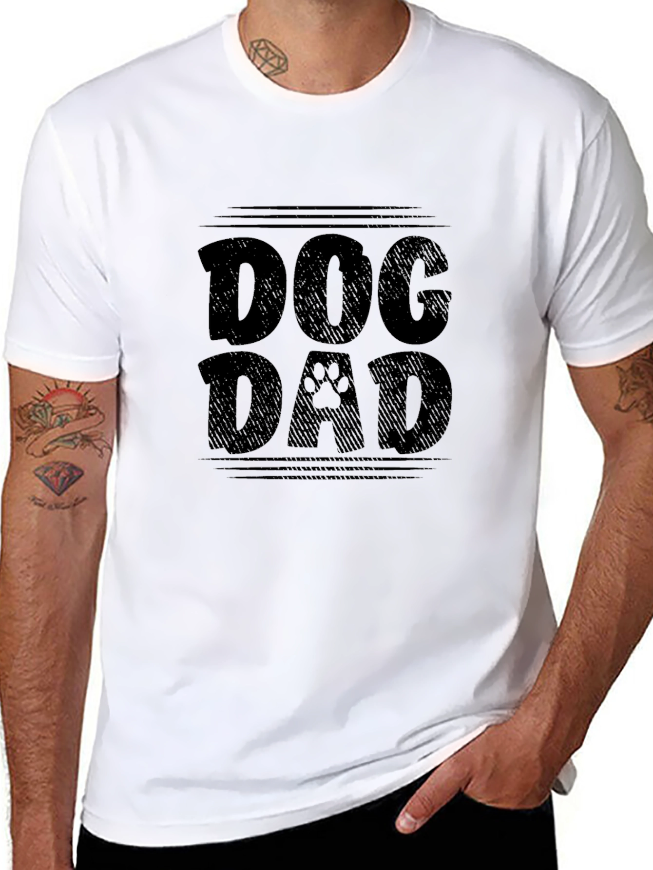Dog Dad Black T-Shirt