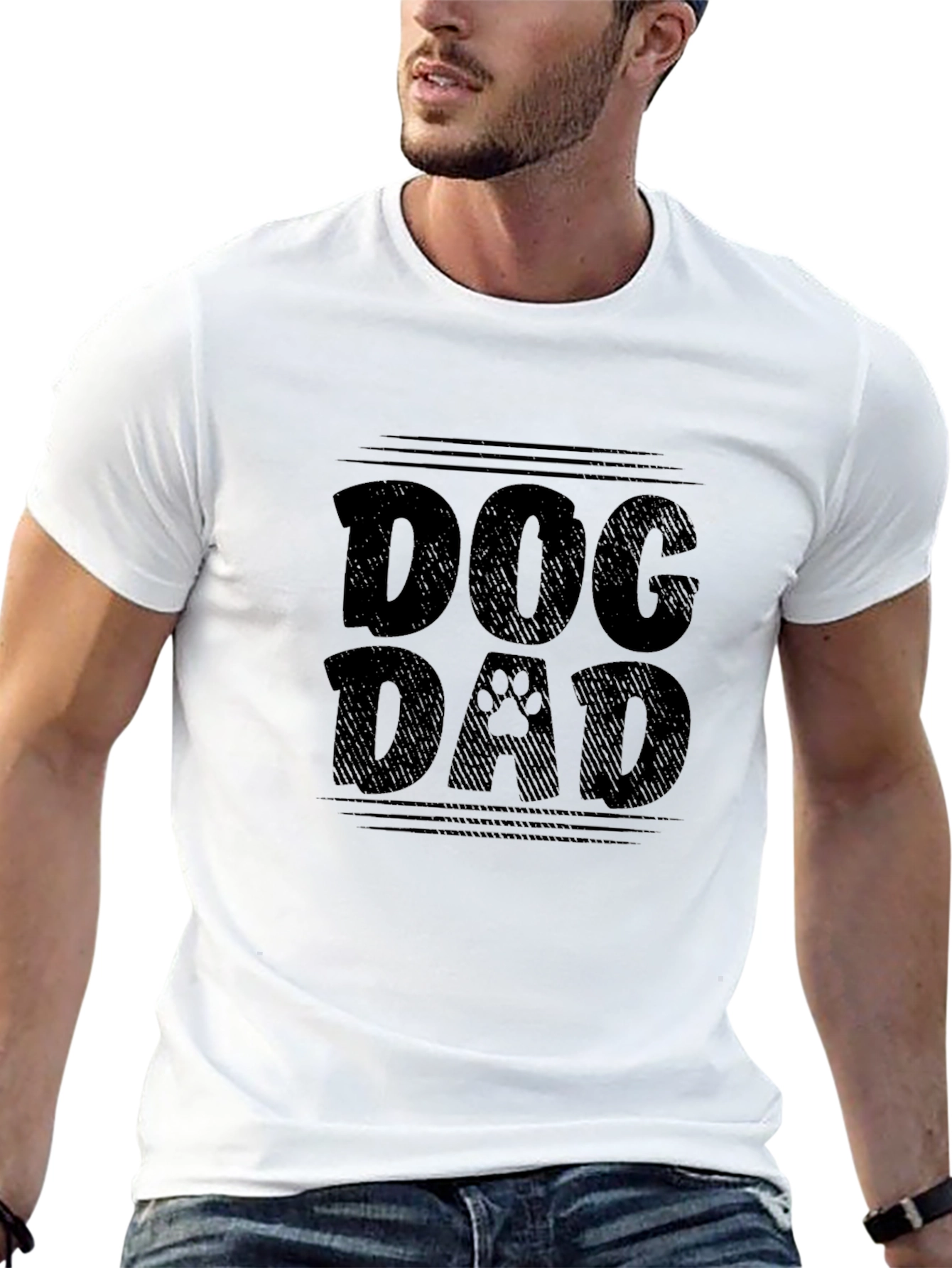 Dog Dad Black T-Shirt