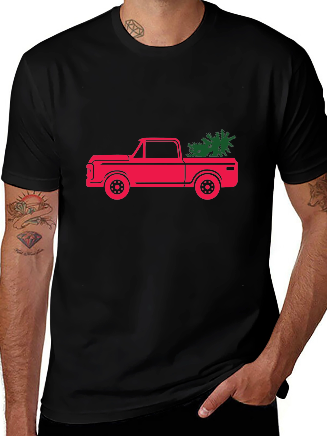 Christmas Tree Truck T-Shirt - Holiday Style