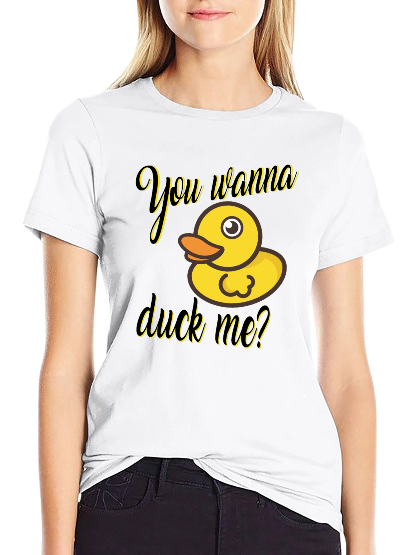 You Wanna Duck Me? Novelty T-Shirt