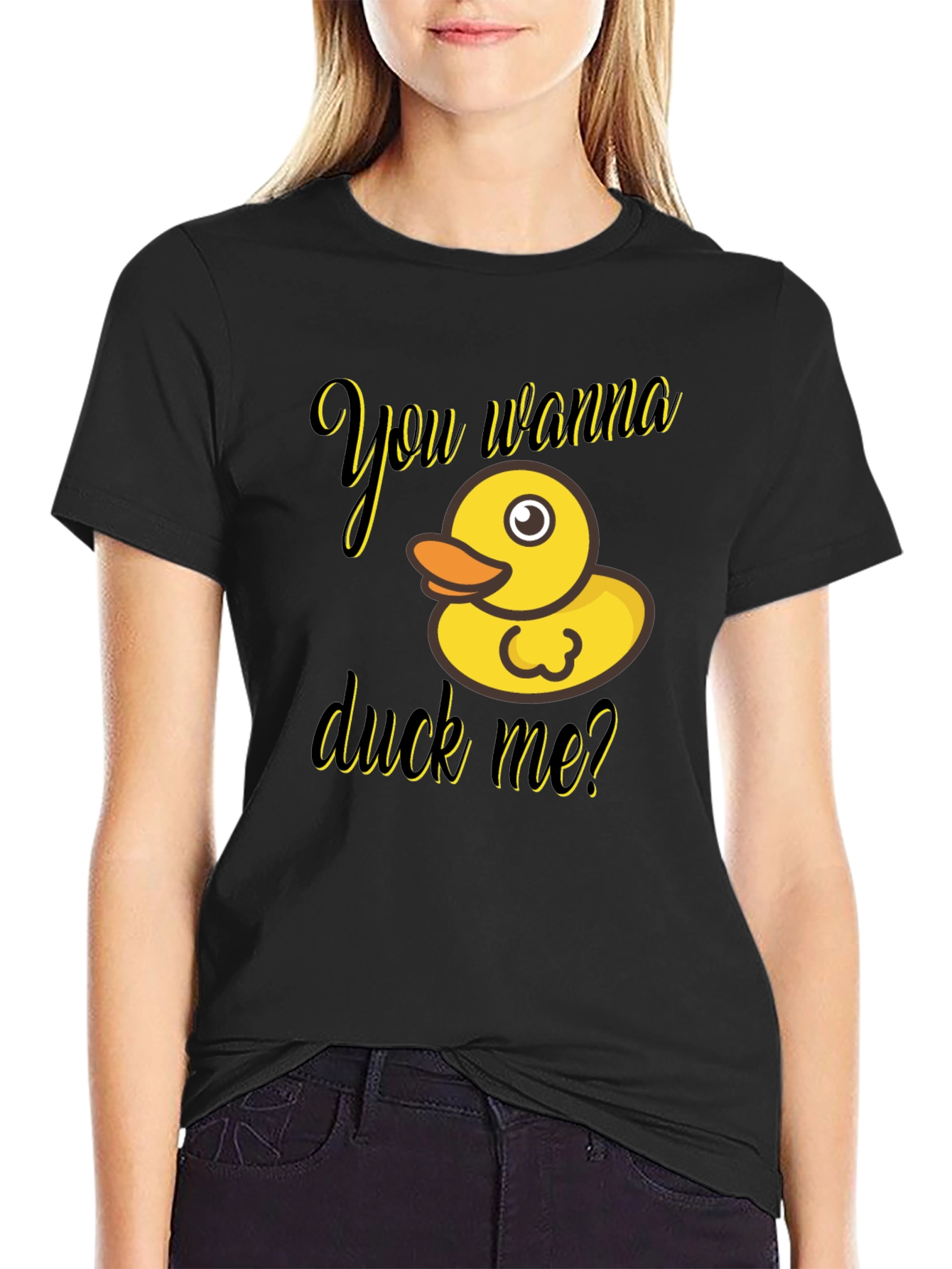 You Wanna Duck Me? Novelty T-Shirt
