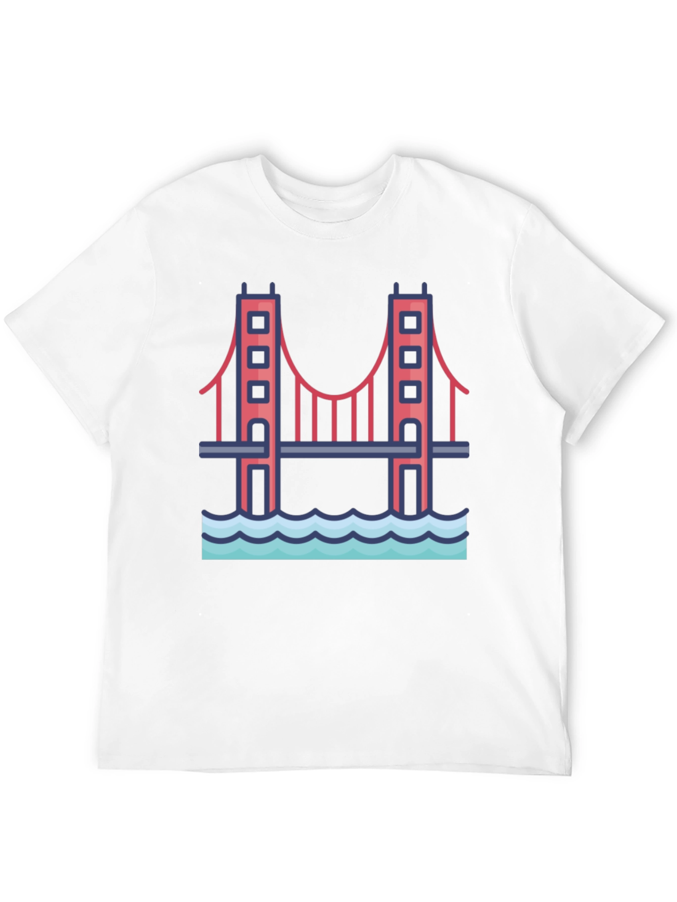 Golden Gate Bridge Graphic Tee - Black Cotton T-Shirt