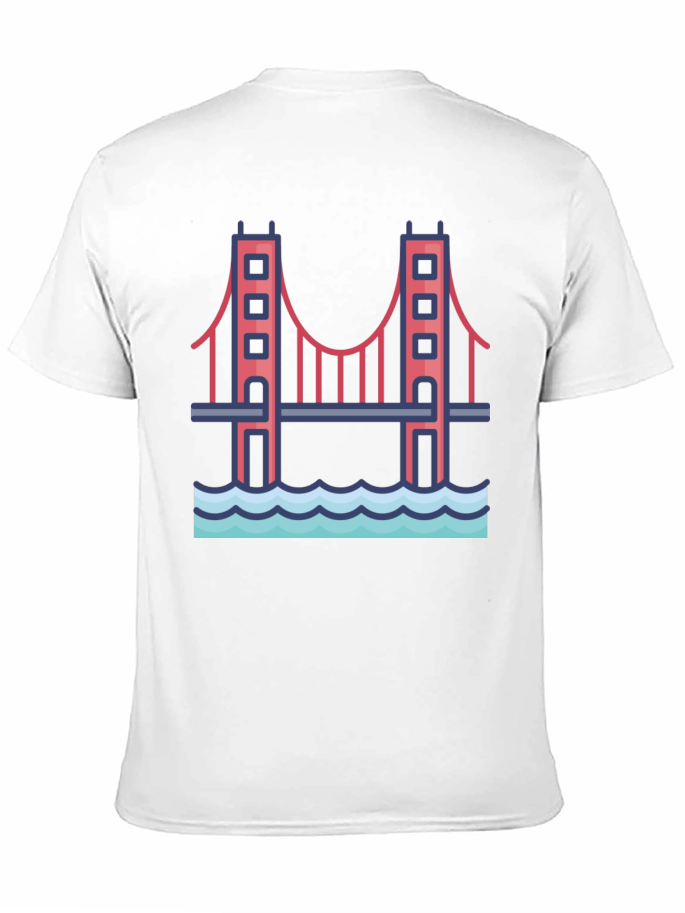 Golden Gate Bridge Graphic Tee - Black Cotton T-Shirt