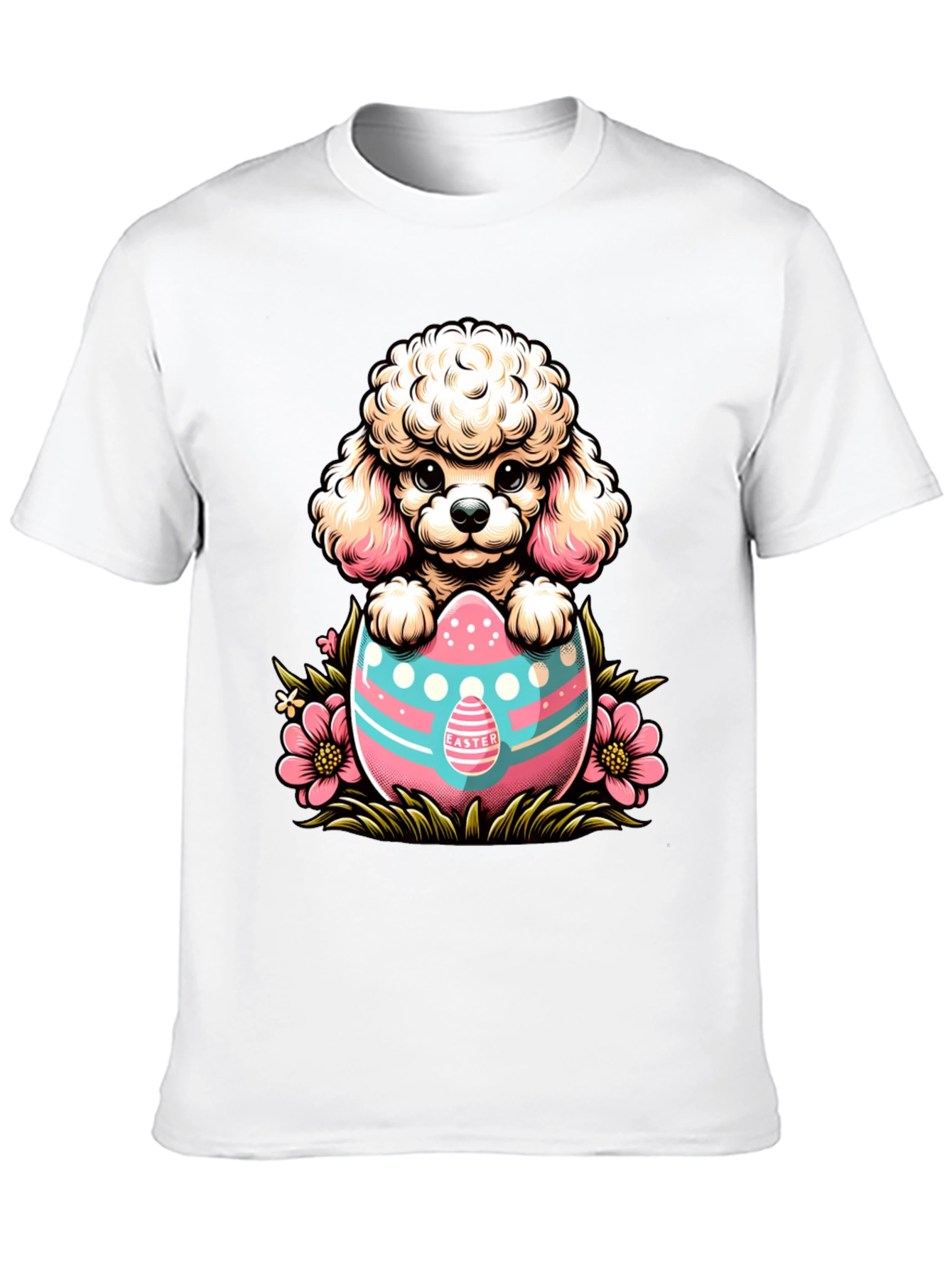 Cute Poodle Easter Egg T-Shirt