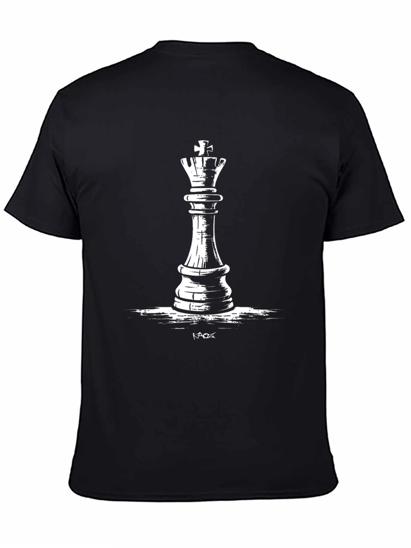 King Chess Piece Graphic T-Shirt - Black