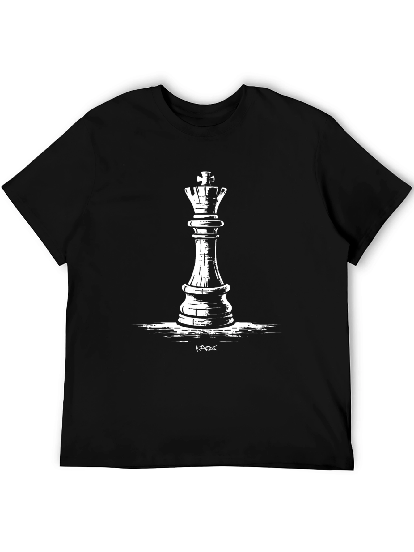 King Chess Piece Graphic T-Shirt - Black
