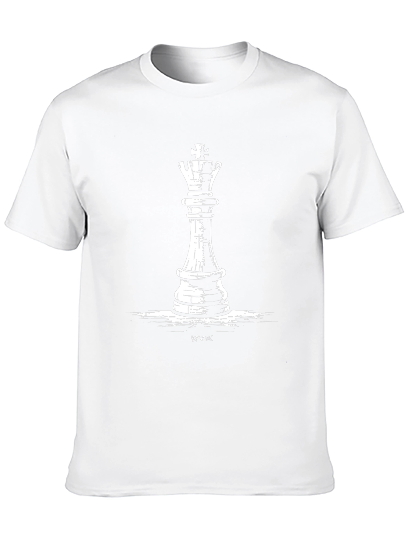 King Chess Piece Graphic T-Shirt - Black
