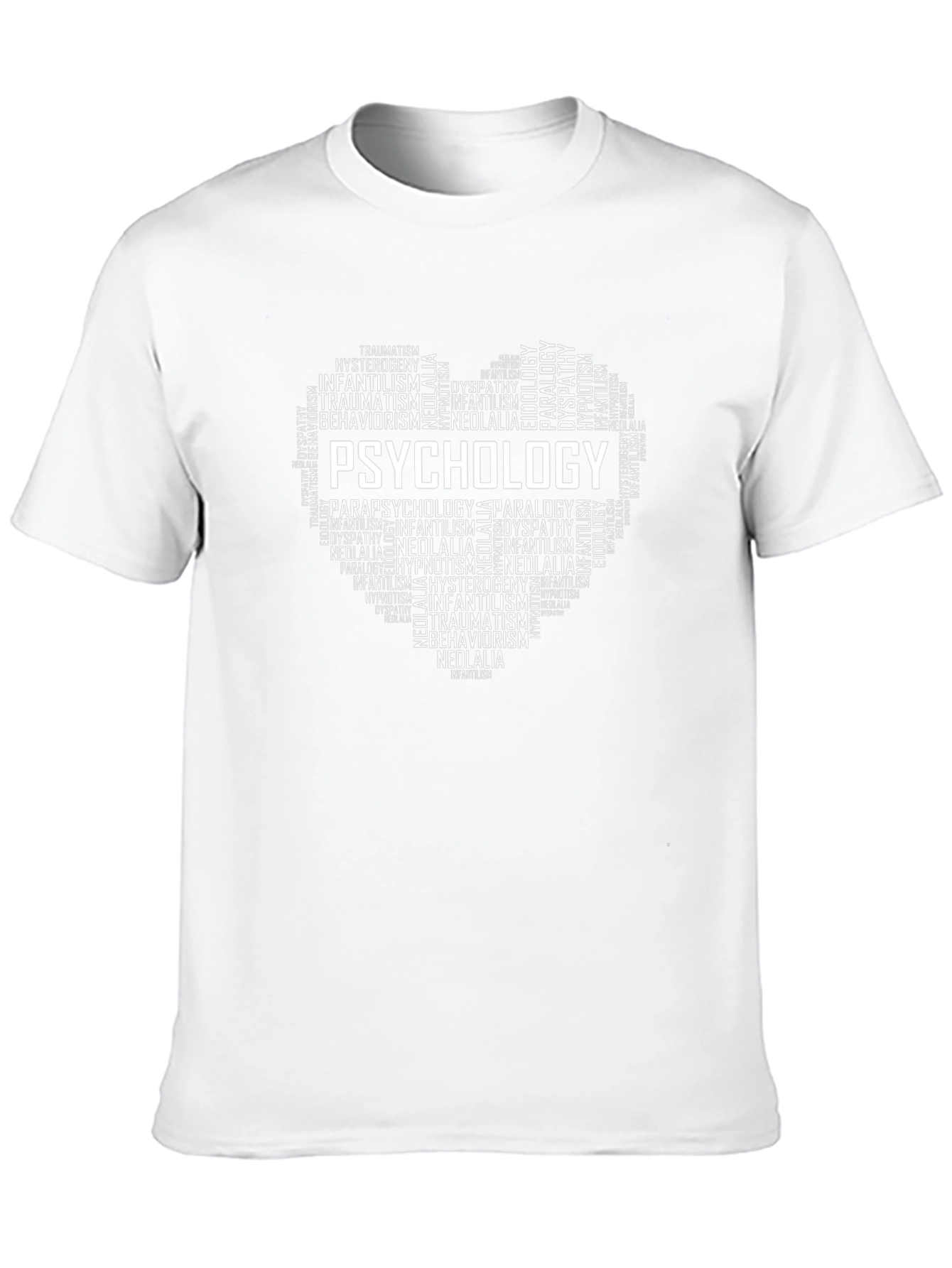 Psychology Word Art Heart T-Shirt