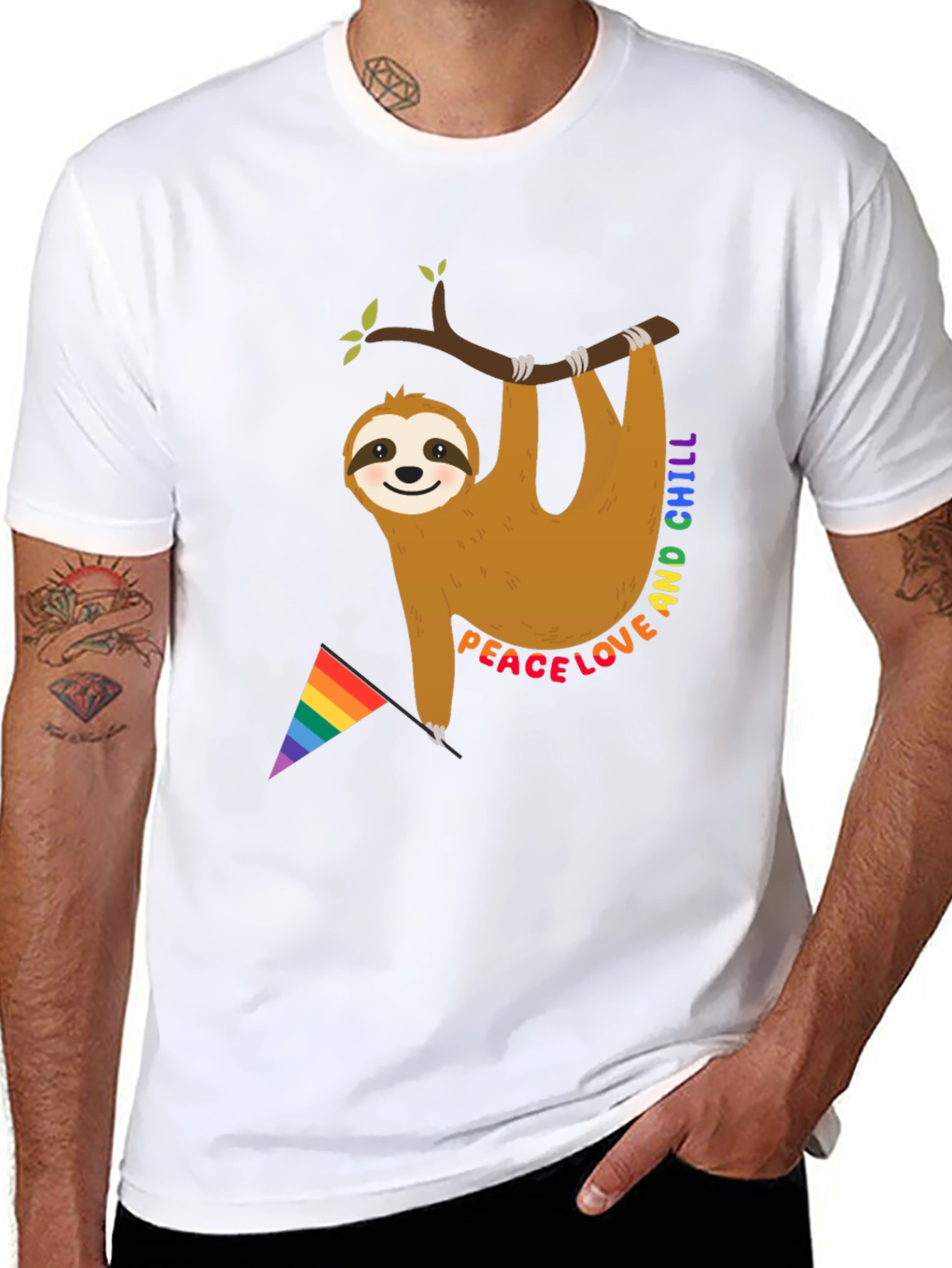 Peace Love & Chill Sloth T-Shirt