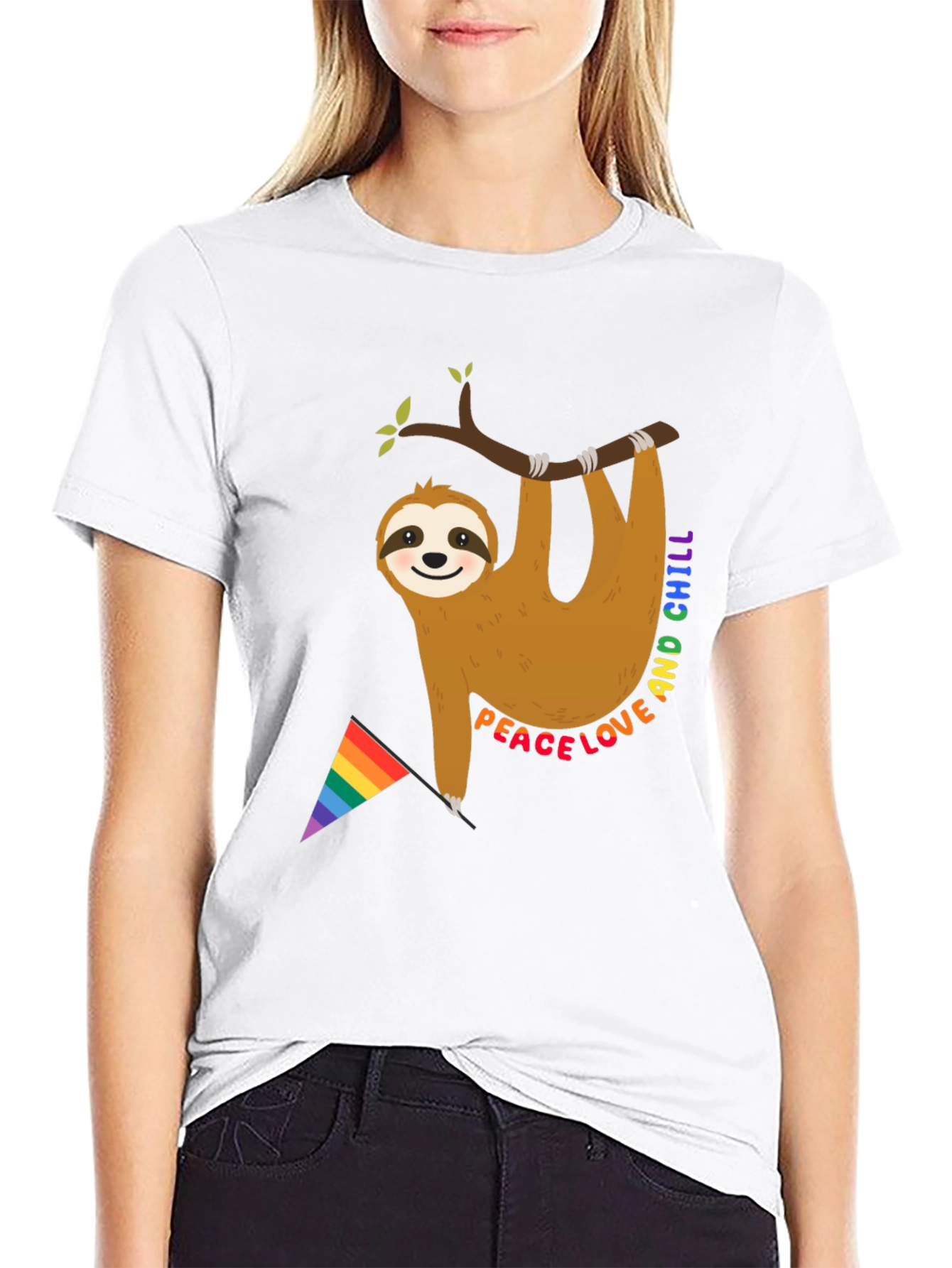 Peace Love & Chill Sloth T-Shirt