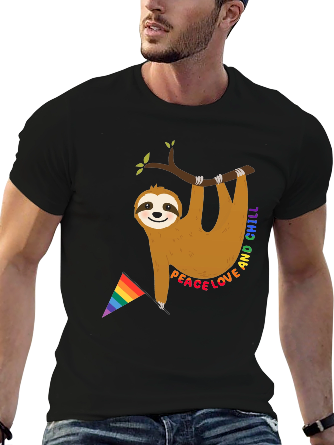 Peace Love & Chill Sloth T-Shirt