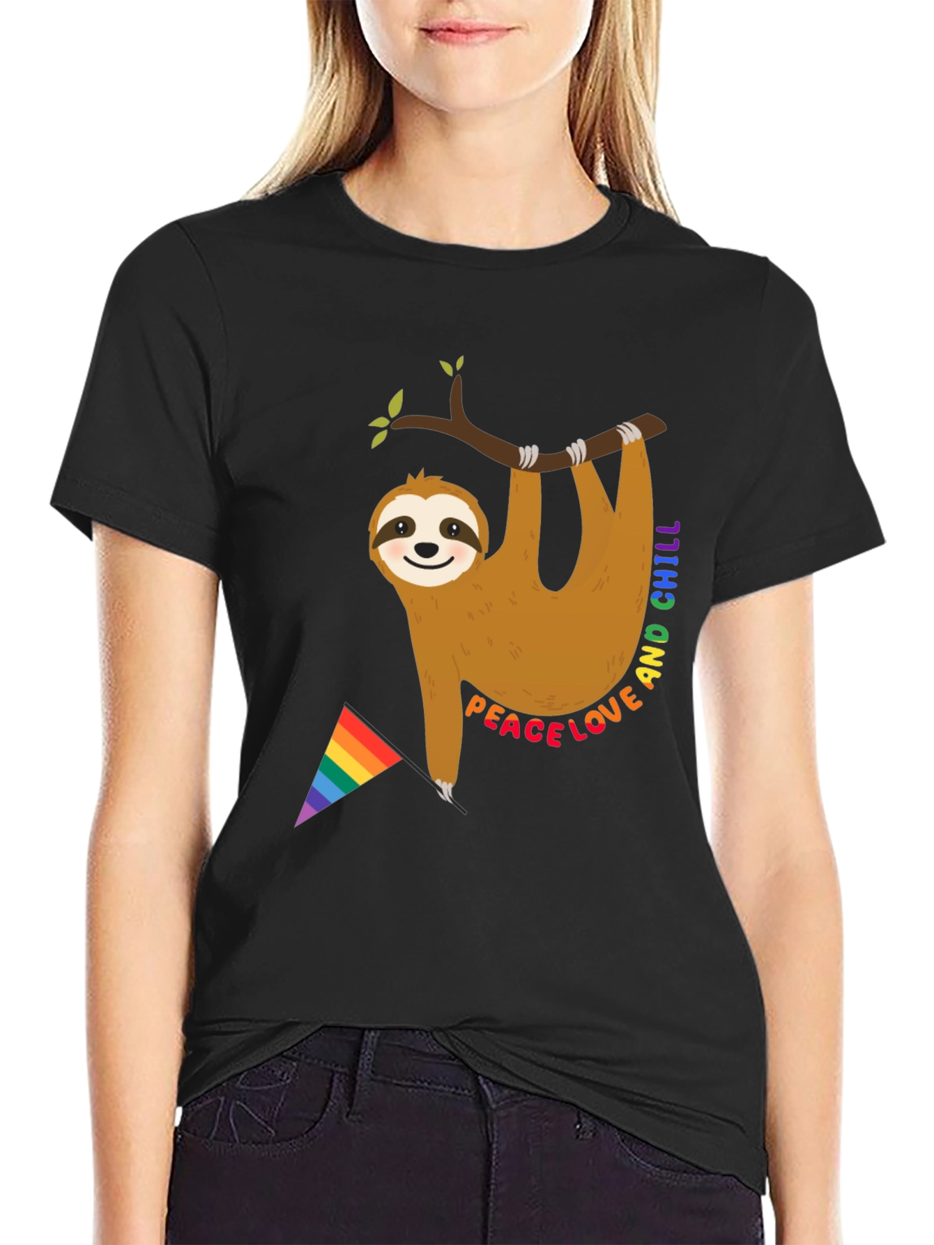 Peace Love & Chill Sloth T-Shirt