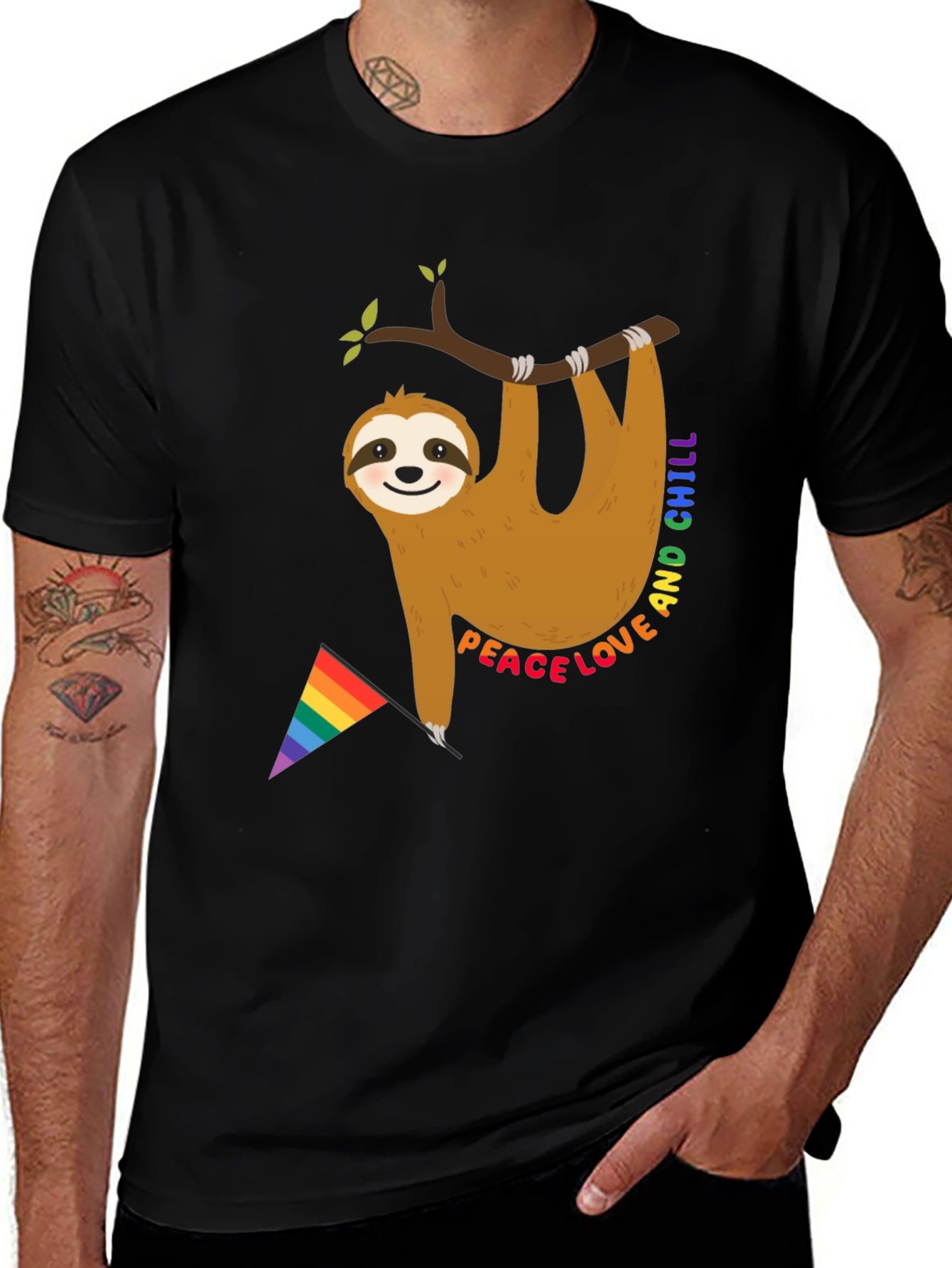 Peace Love & Chill Sloth T-Shirt