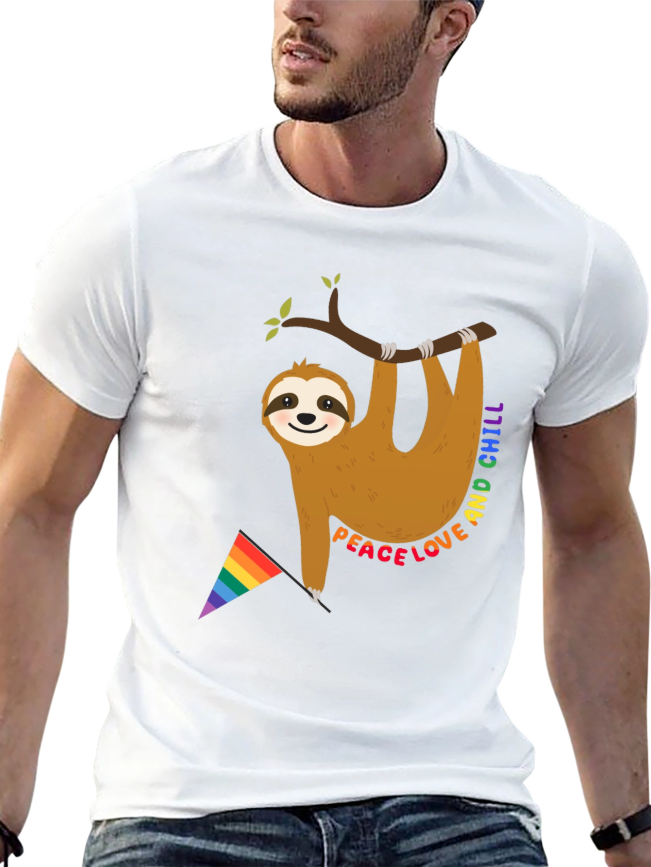 Peace Love & Chill Sloth T-Shirt