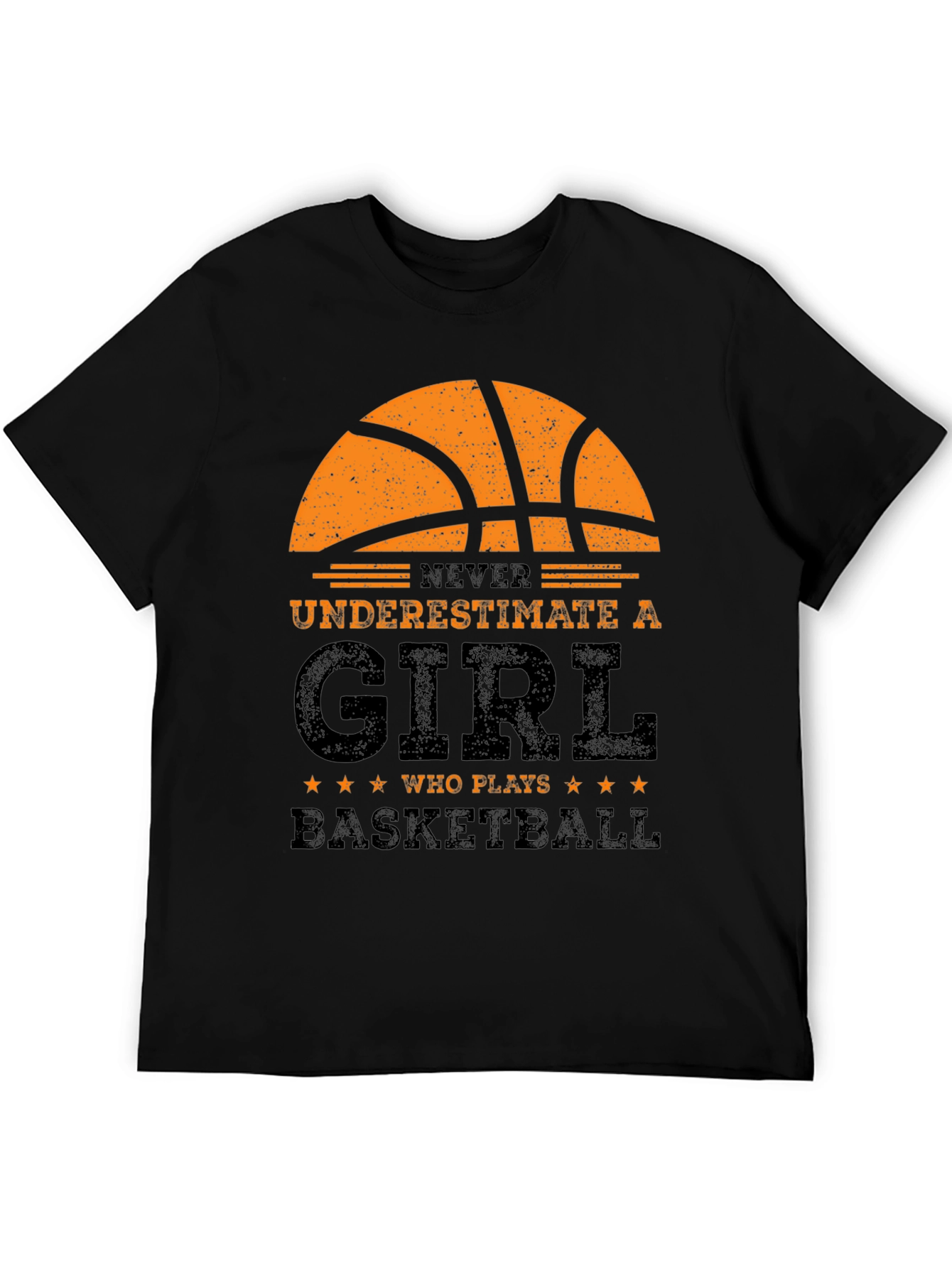Never Underestimate a Girl Who Plays Basketball T-Shirt