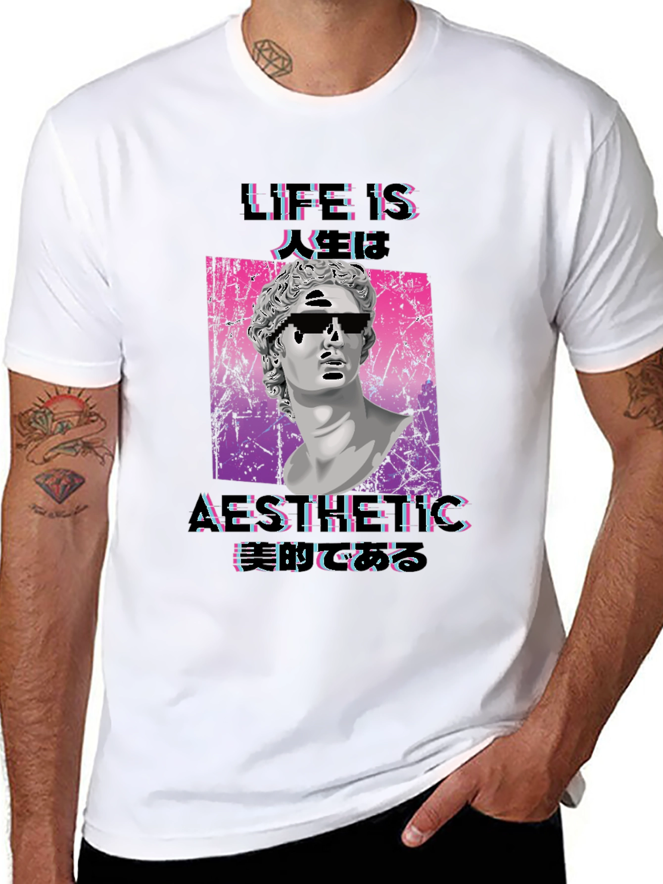Aesthetic Life T-Shirt - Vaporwave Graphic Tee