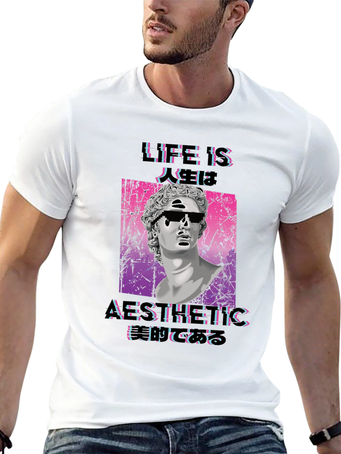 Aesthetic Life T-Shirt - Vaporwave Graphic Tee