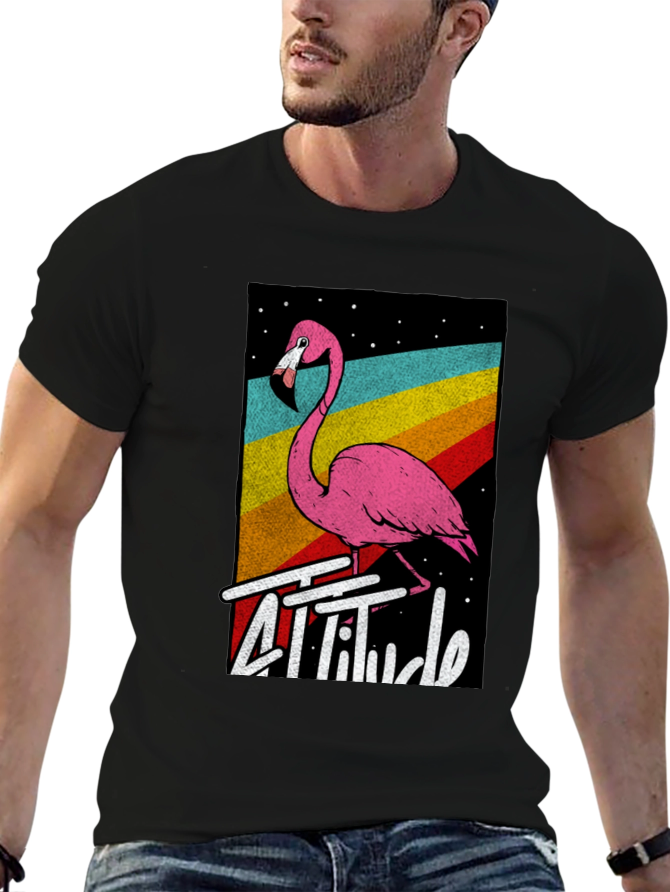 Retro Flamingo Attitude T-Shirt