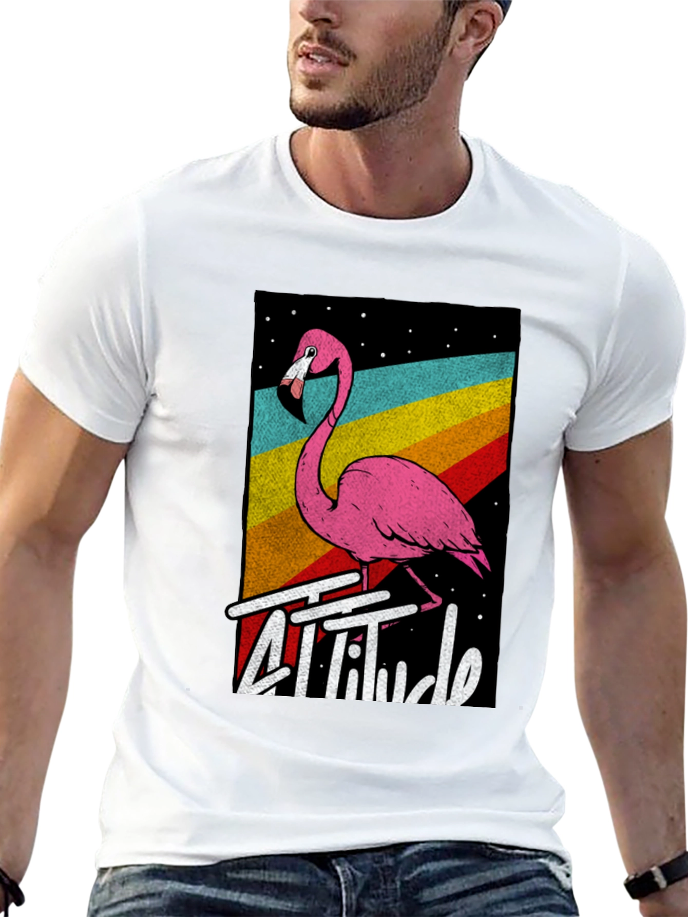 Retro Flamingo Attitude T-Shirt