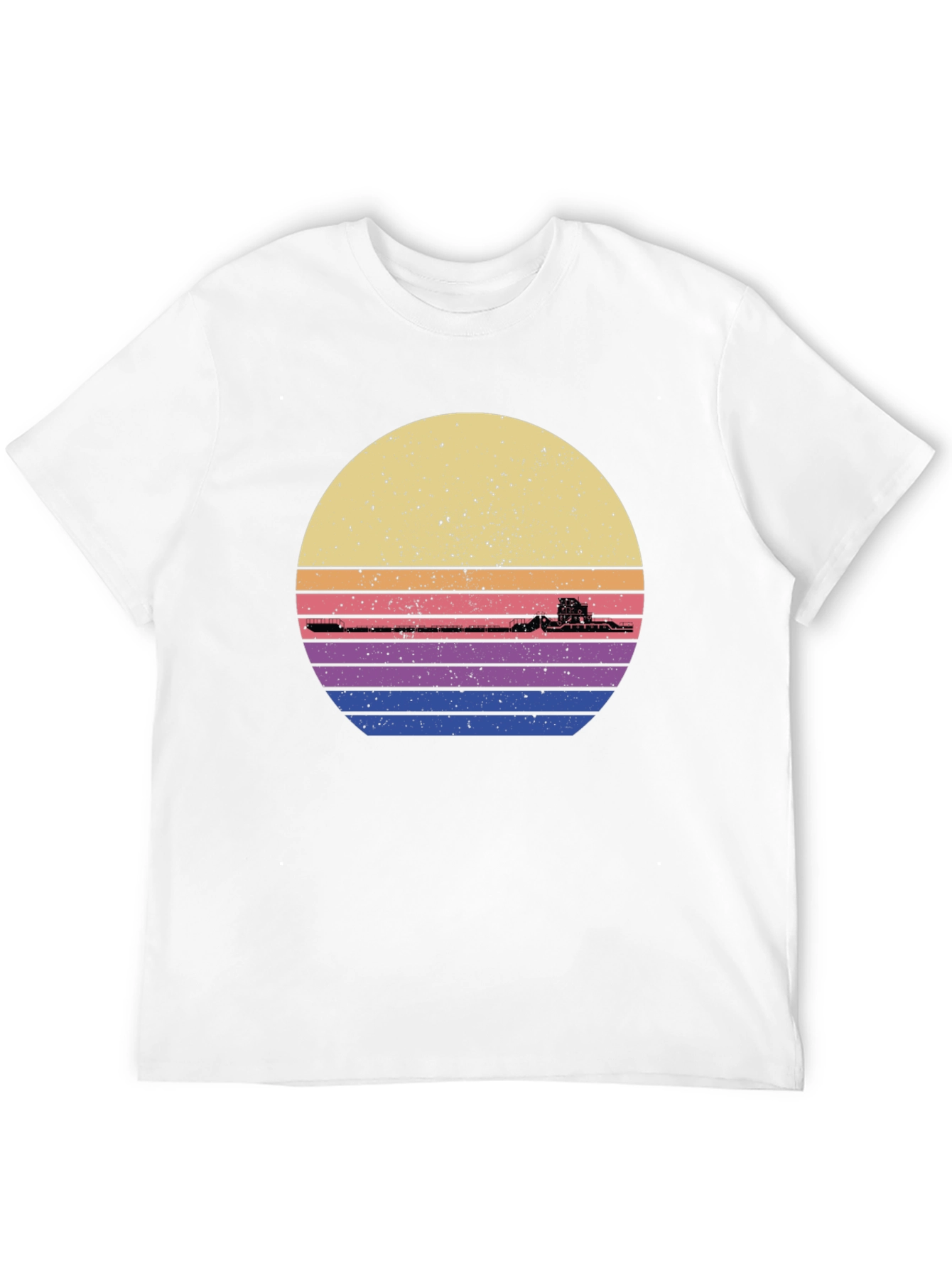 Retro Sunset Train Graphic Tee