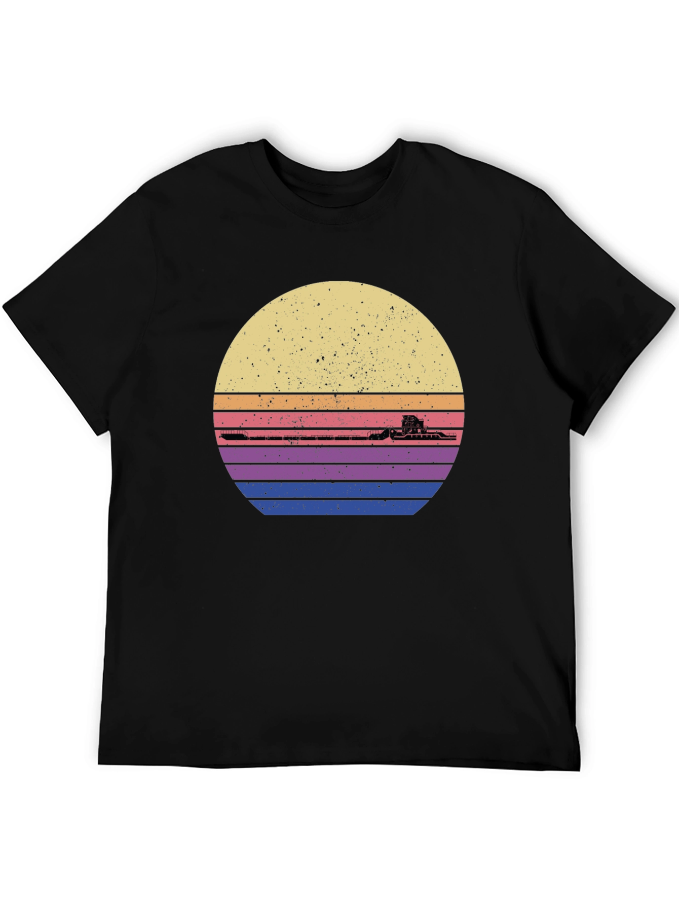 Retro Sunset Train Graphic Tee