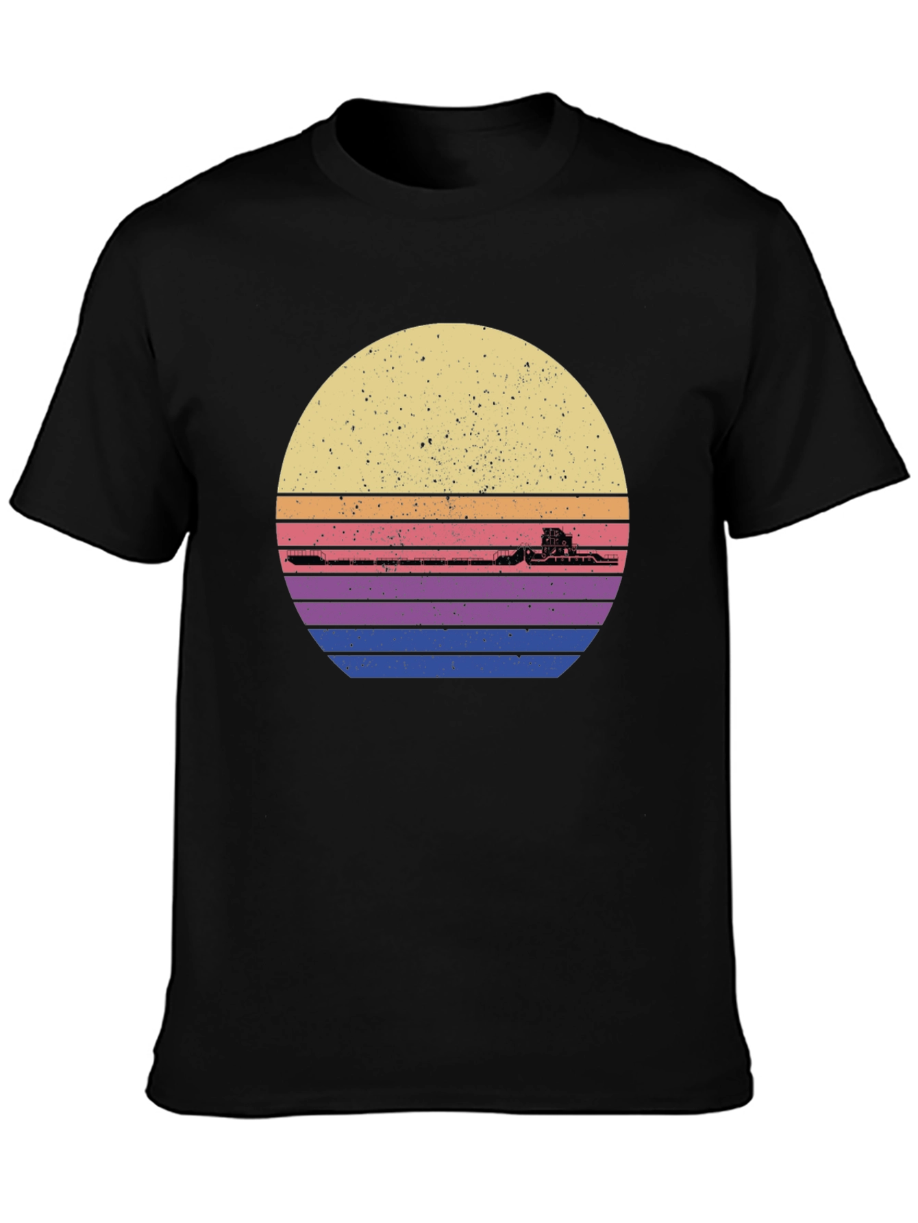 Retro Sunset Train Graphic Tee
