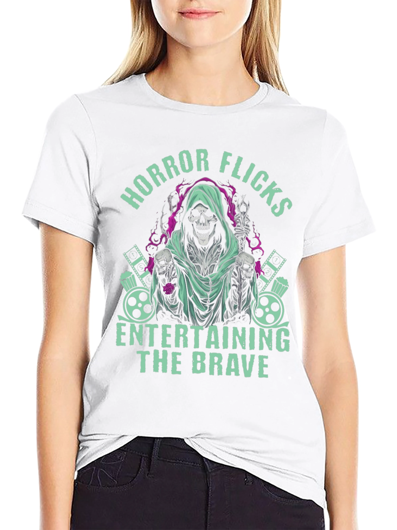 Horror Flicks Graphic T-Shirt