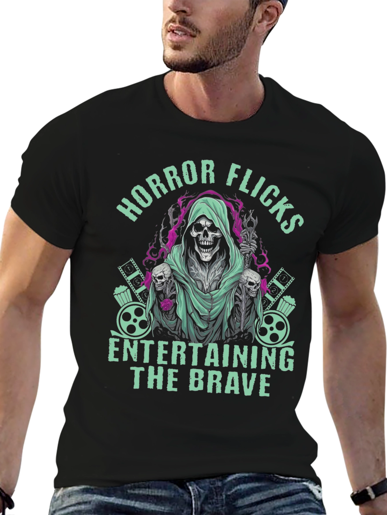 Horror Flicks Graphic T-Shirt